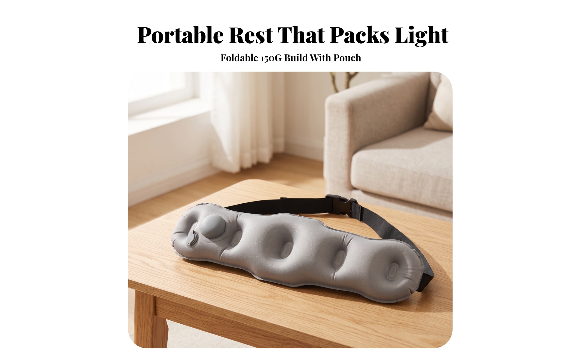 Support Belt Portable Inflatable Support Pillow for Office Workers