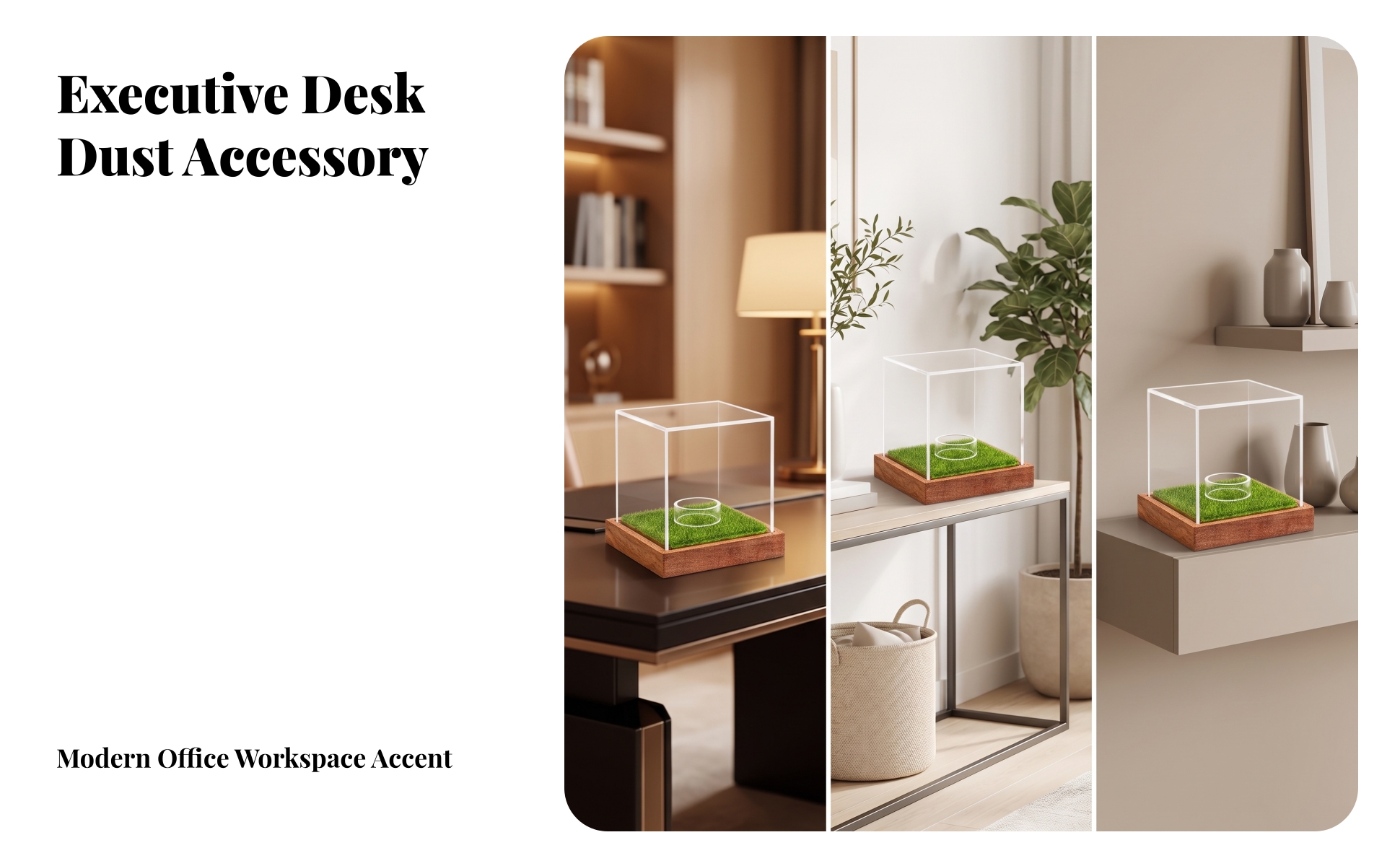 Golf Ball Display Case High-Clarity for Trophy Shelf, Office Desk, Collectors