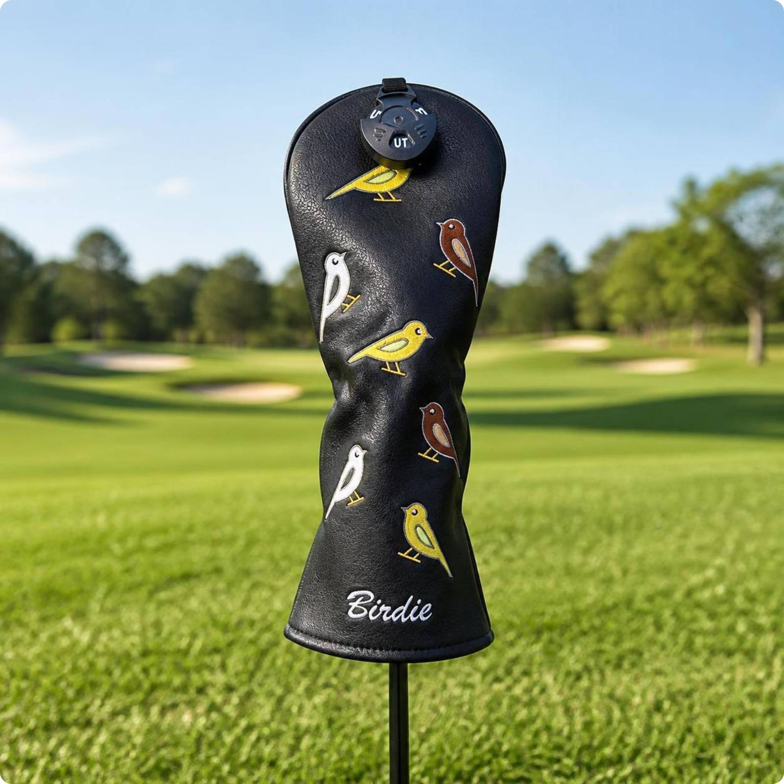 Golfschlägerhaube bestickt Headcover wasserabweisend für Golfplatz