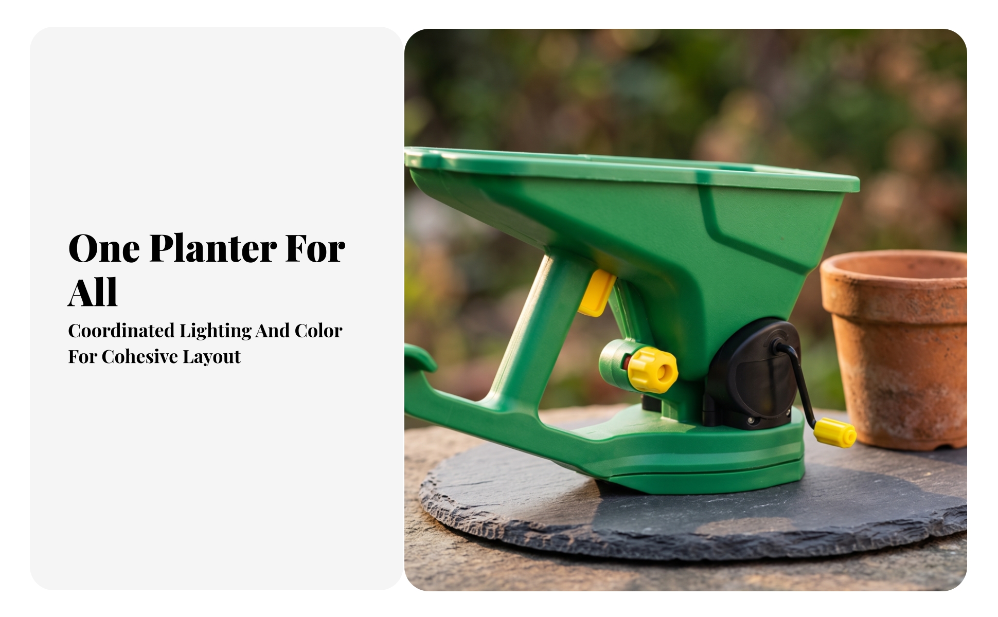 Manual Seeder with Hopper Handheld Manual Seeder Adjustable for Greenhouse, Lawn