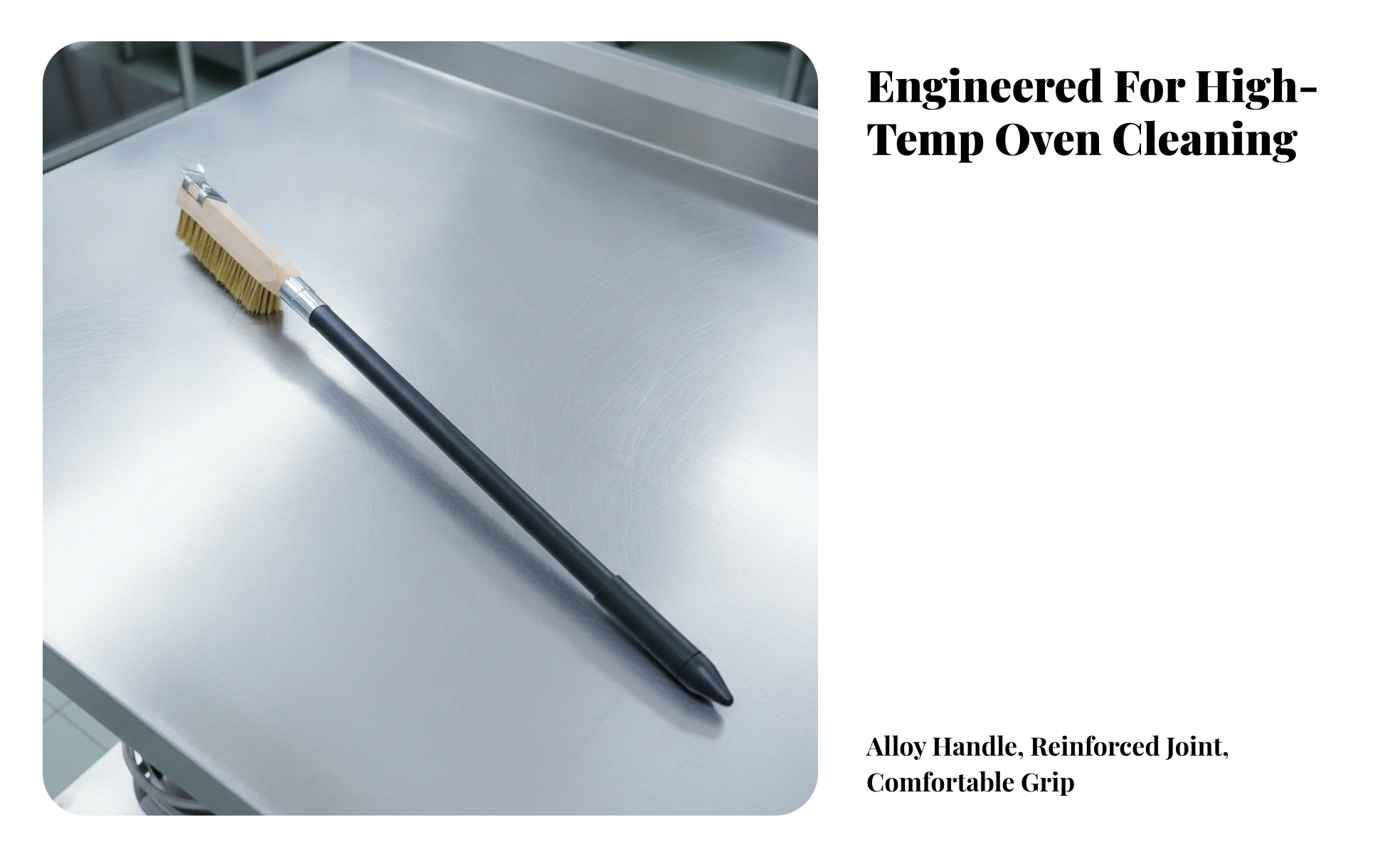 Brush Long Handle Pizza Oven Brush with Allall-in-One