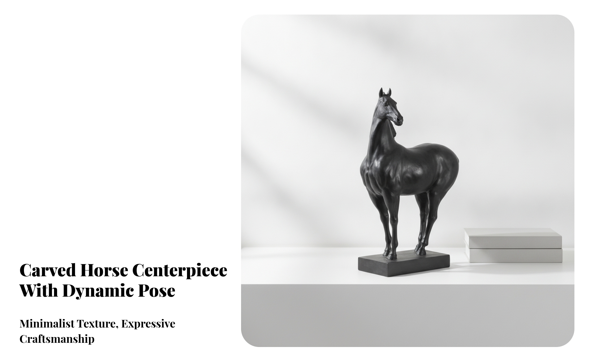 Horse Figurine with Base Weathered Horse Figurine with Base Distressed
