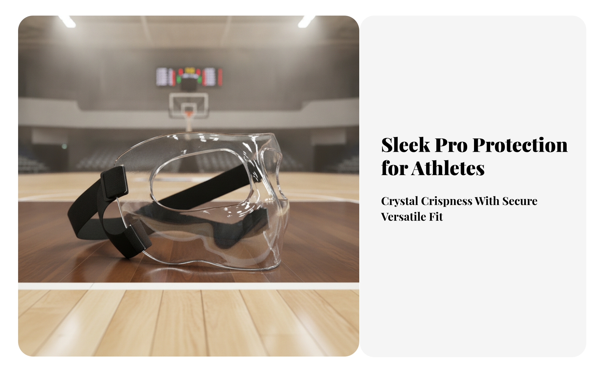 Face Guard with Adjustable Straps Clear Shielding Face Guard Lightweight
