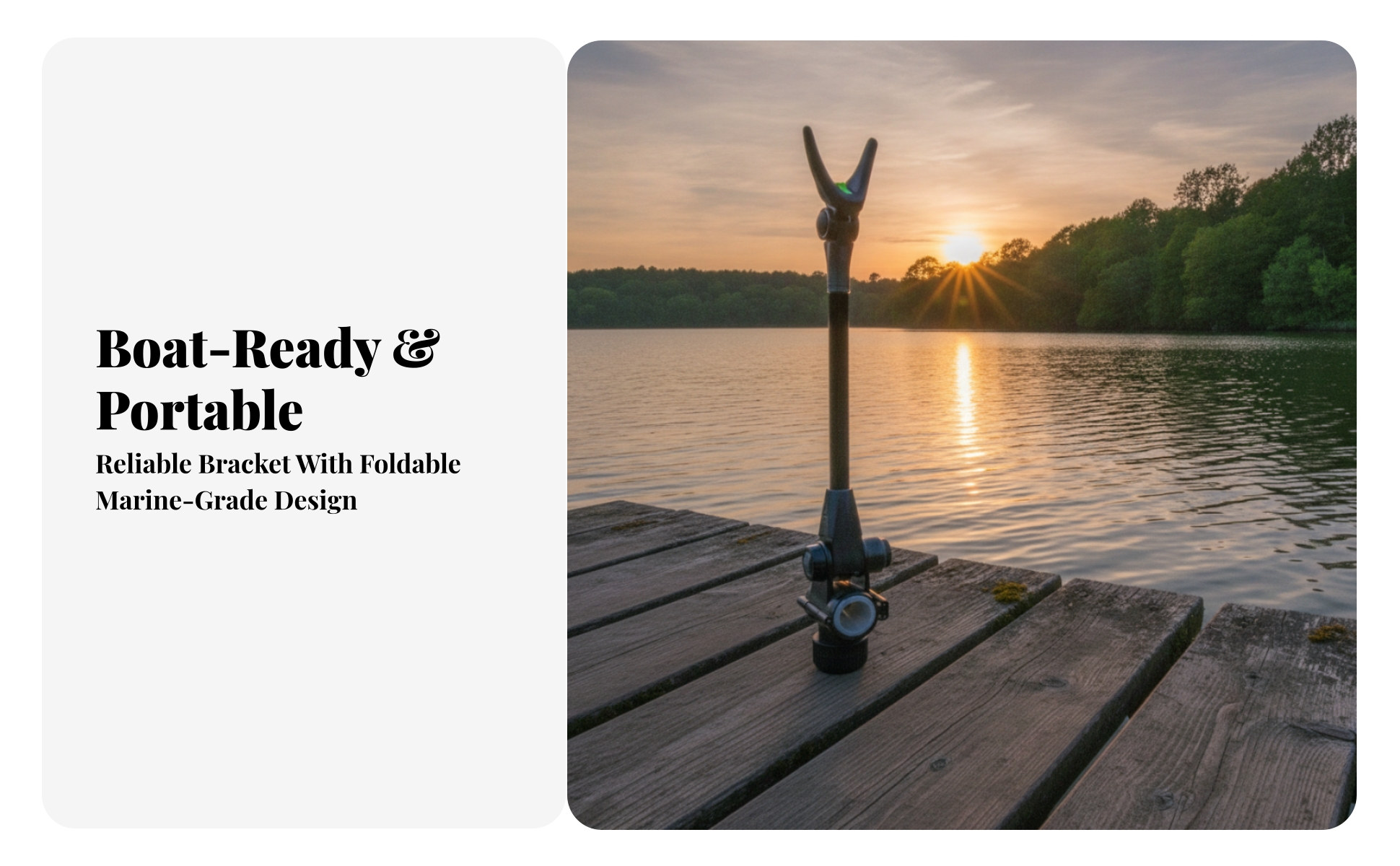 Clamp-on Rod Holder Strong Fishing Rod Rear Holder Resistant