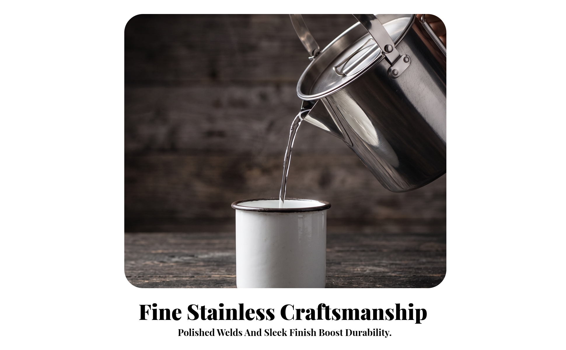 Stainless Steel Kettle with Carry Handle Robust Camping Tea Kettle with Lid