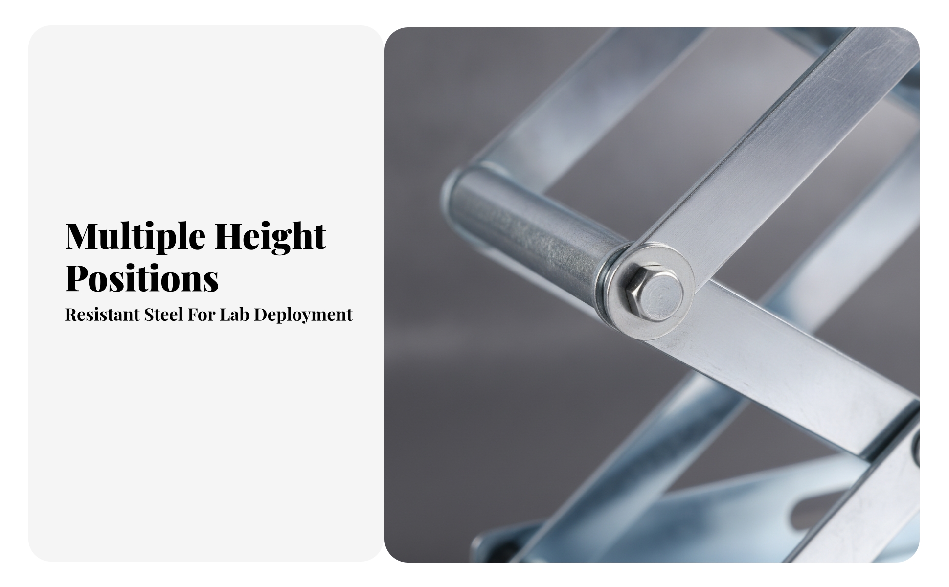 Lab Jack Stainless Steel Laboratory Lift Platform Adjustable Height for Teachers
