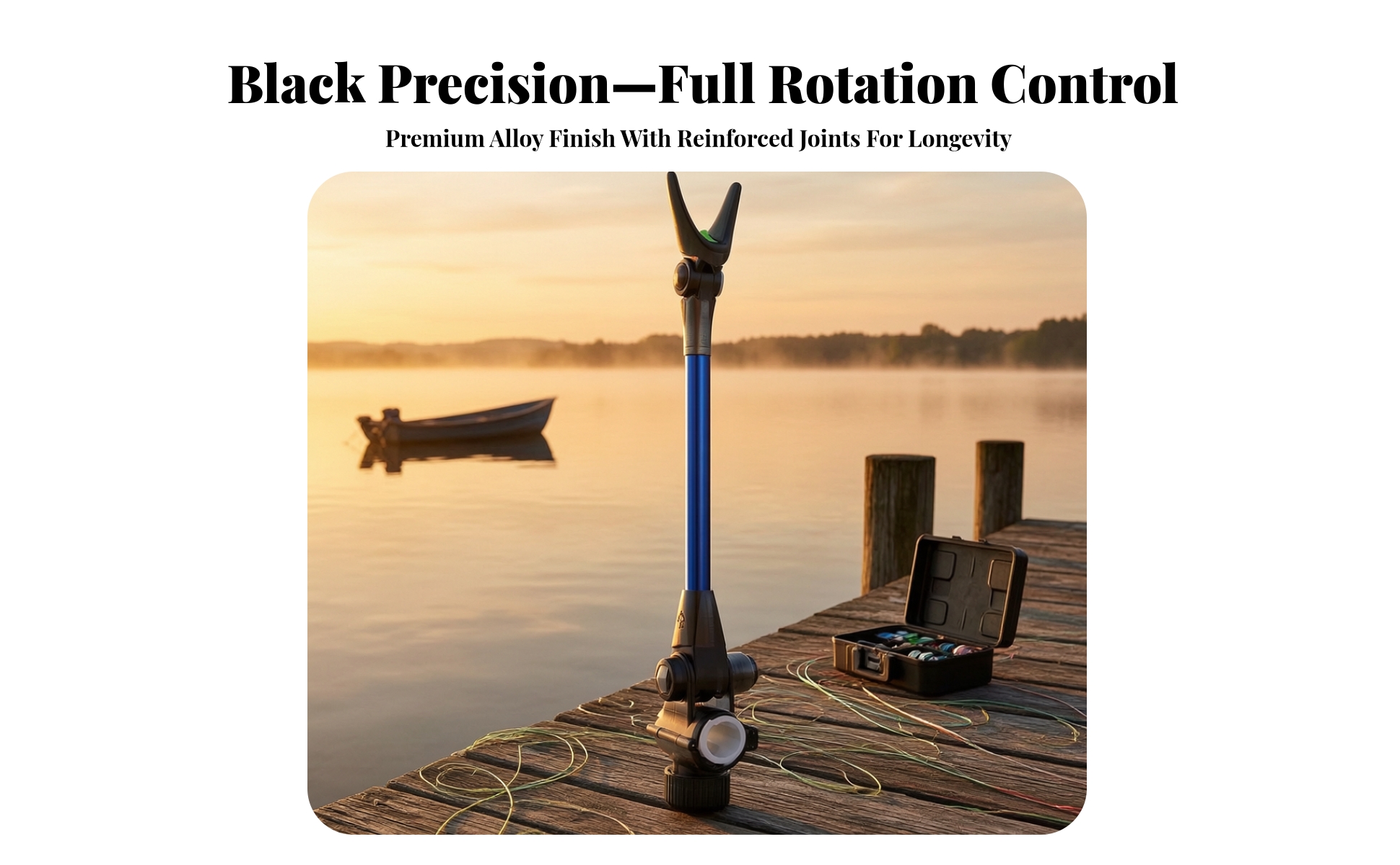 Clamp-on Rod Holder Strong Fishing Rod Rear Holder Resistant