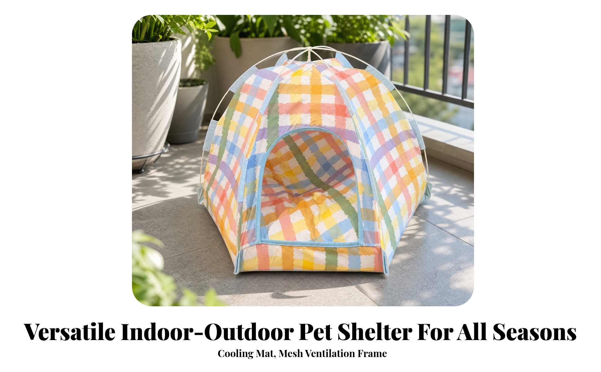 Pet Tent Bed Indoor Cat Tent Bed Cozy for Travel, Camping, Small Dogs