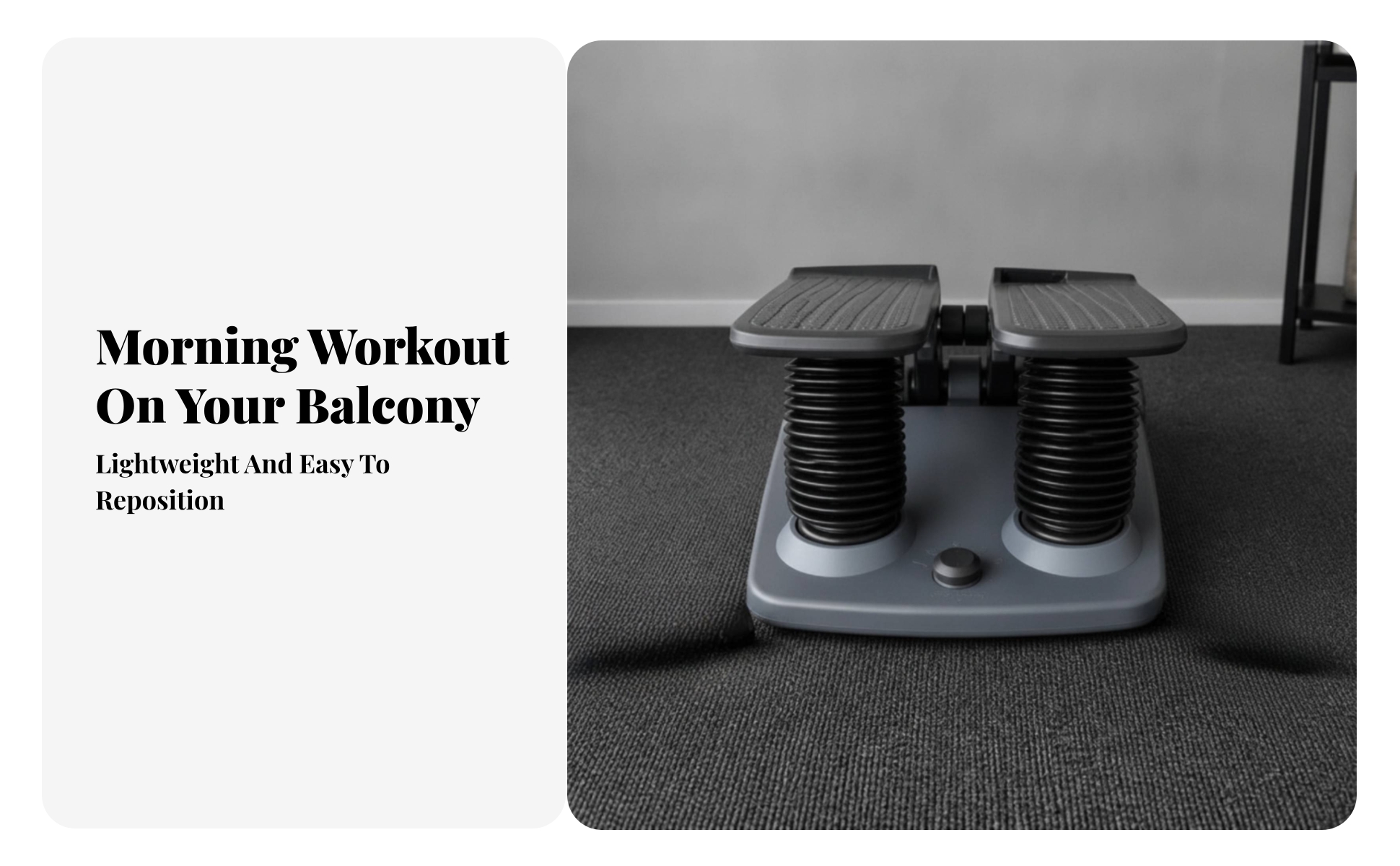 Stepper with Resistance Bands Full-Body Air Resistance Stepper Space-Saving