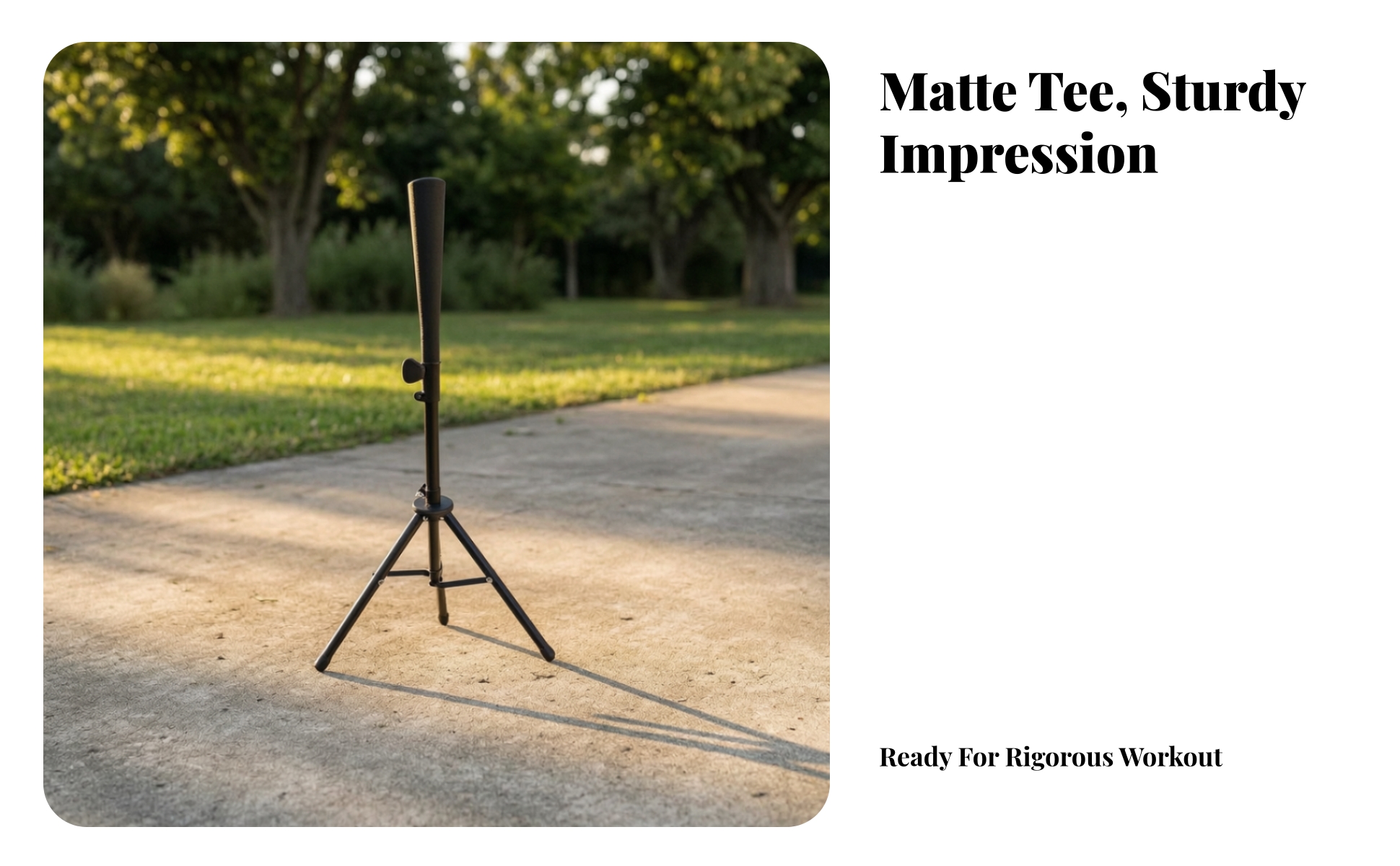 Baseball Batting Tee Foldable Batting Tee with Tripod Base Portable for Coaches