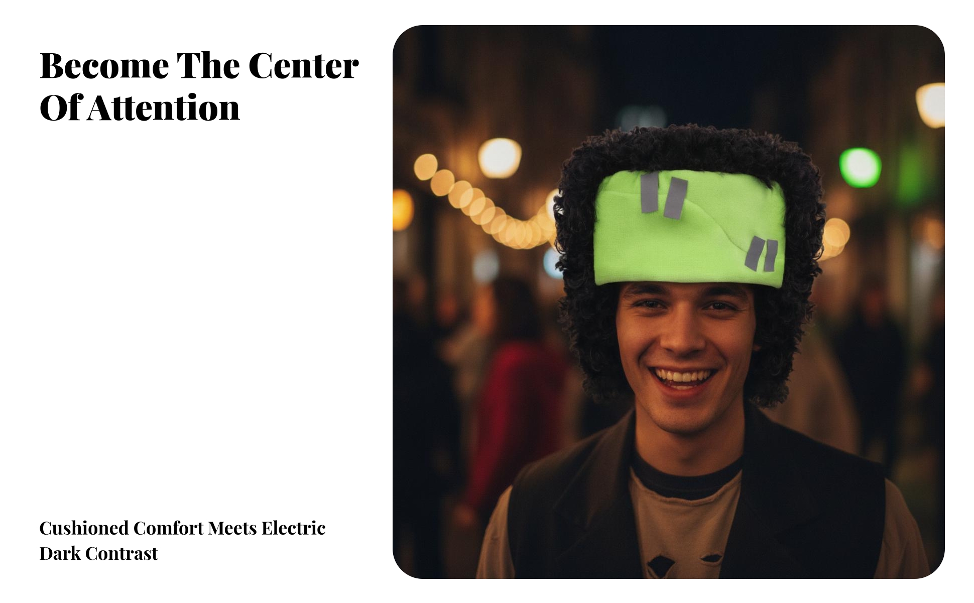Classic Monster Headpiece with Curly Hair Classic Classic Monster Costume Hat