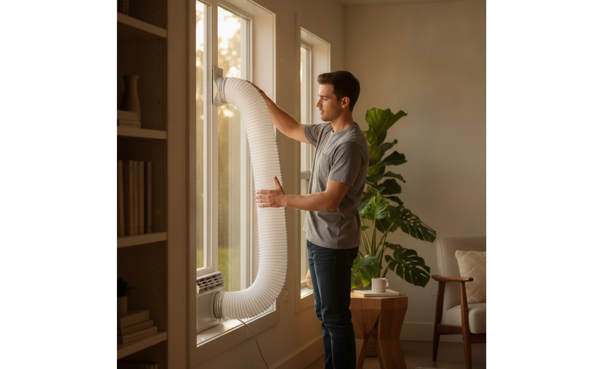 Portable a and C Exhaust Hose Left-Hand Twist Portable Air Conditioner Hose