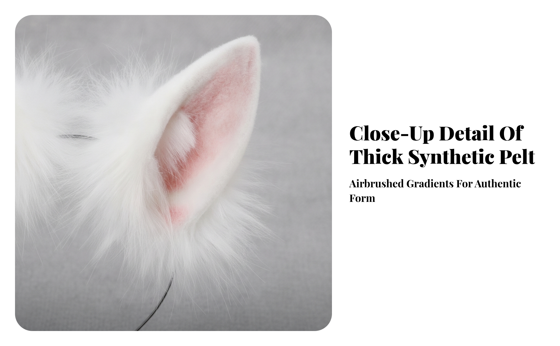 Animal Ear Headband Handmade Furry Ear Headband Comfortable for Cosplayers