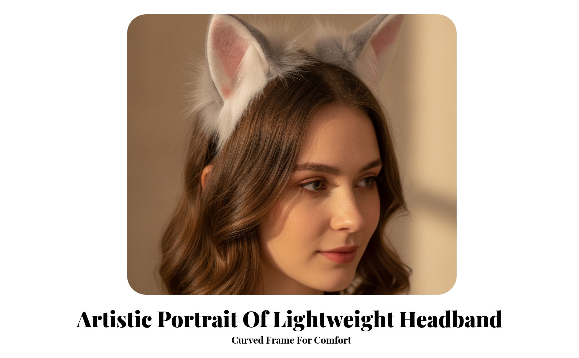 Animal Ear Headband Handmade Furry Ear Headband Comfortable for Cosplayers