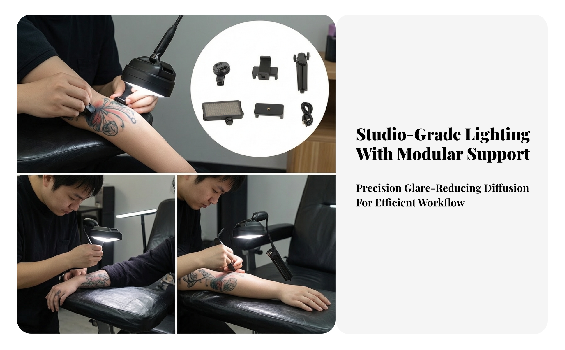 Tattoo Photography Kit Glare-without Tattoo Photography Light True-to-Life Color