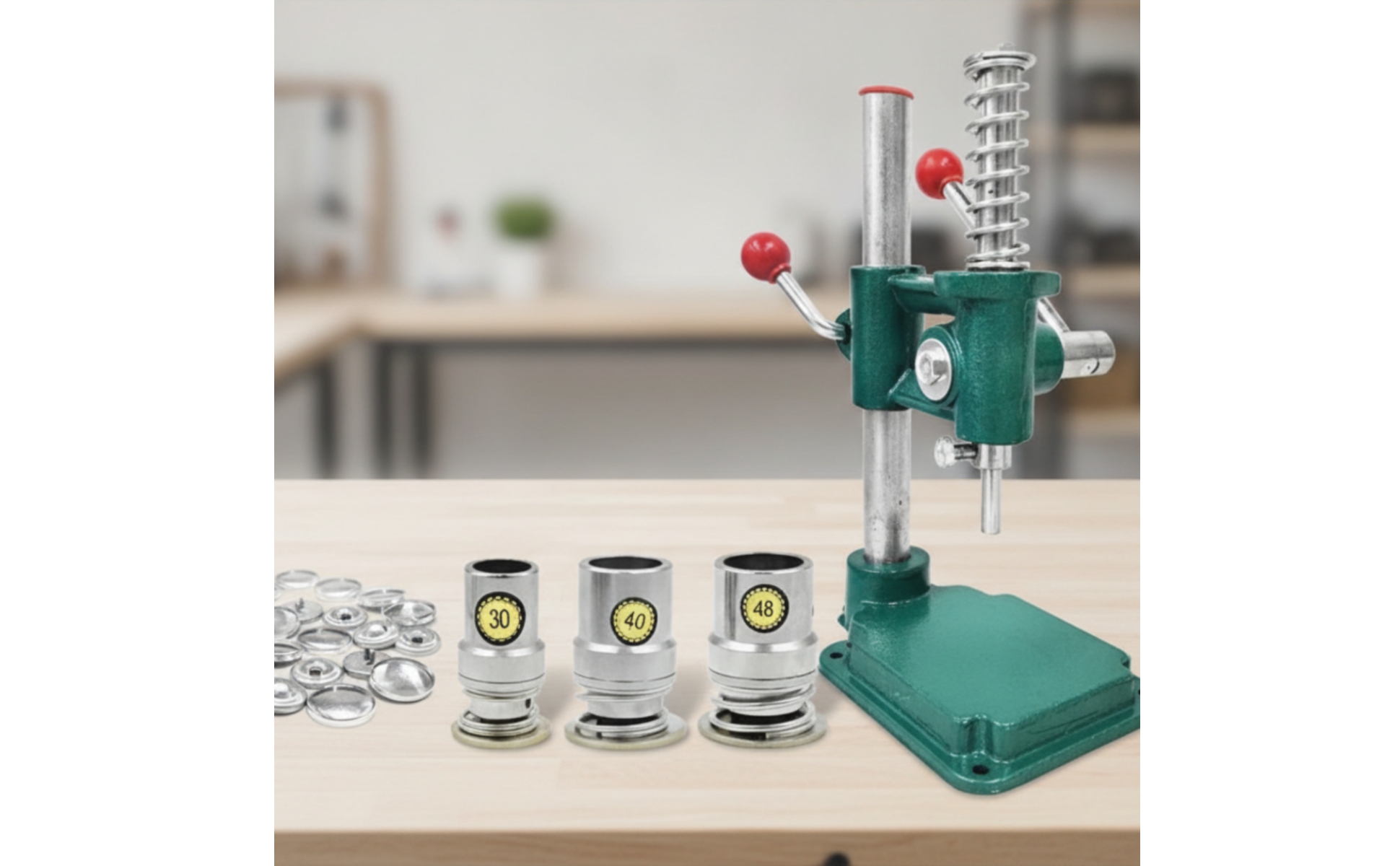 Button Press Machine Heavy Duty Button Maker with Molds