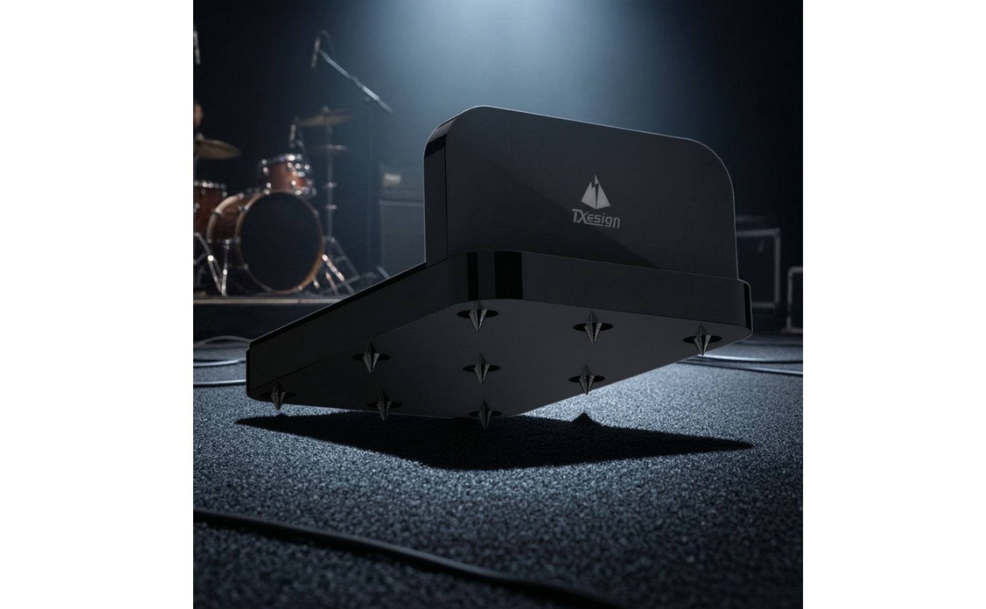 Drum Rug Anchor with Spikes Anti-Slip Drum Carpet Anchor for Stage, Home Studios