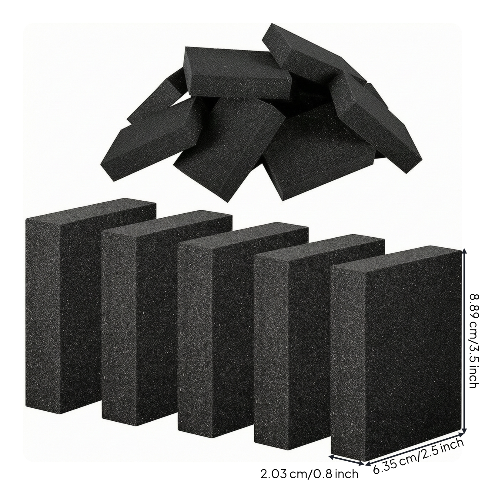 100 Pieces Toolbox Foam Organizer Customizable Foam Block Insert Modular