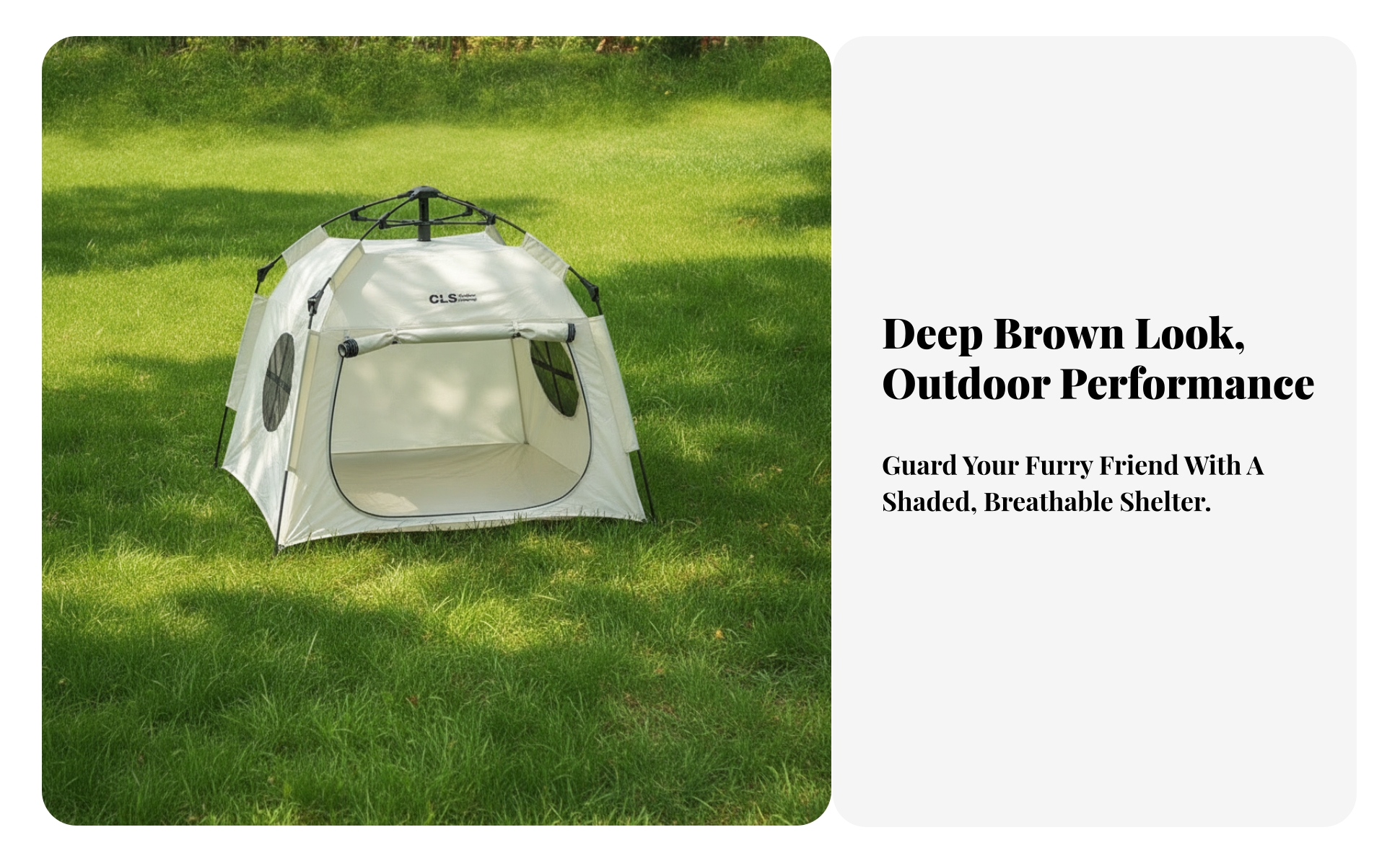 Pet Tent with Mesh Openings Quick Setup Pet Shelter with Ventilation Openings