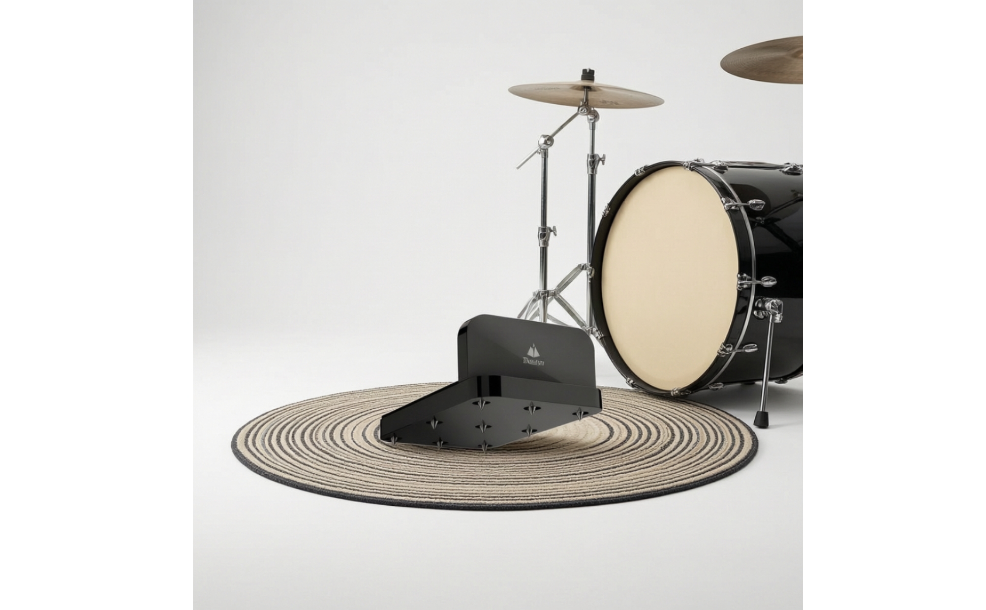 Drum Rug Anchor with Spikes Anti-Slip Drum Carpet Anchor for Stage, Home Studios