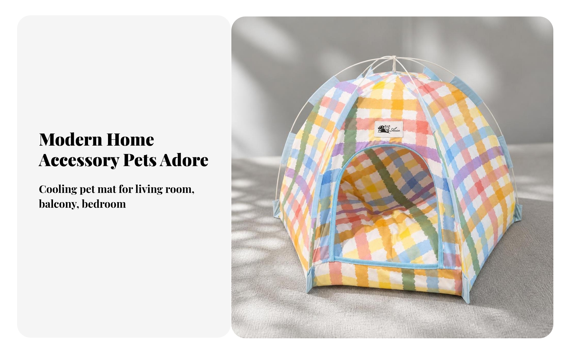 Pet Tent Bed Indoor Cat Tent Bed Cozy for Travel, Camping, Small Dogs