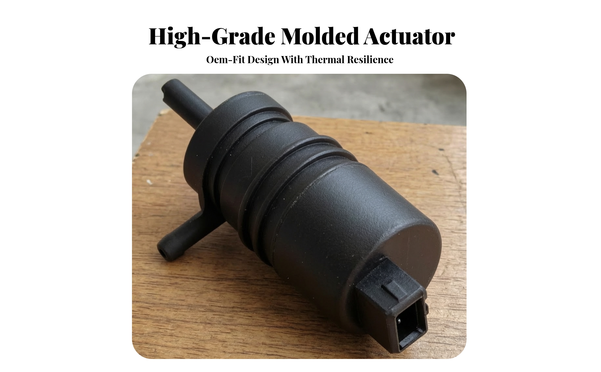 Washer Pump Direct-Fit Windshield Washer Pump with Grommet Easy Installation