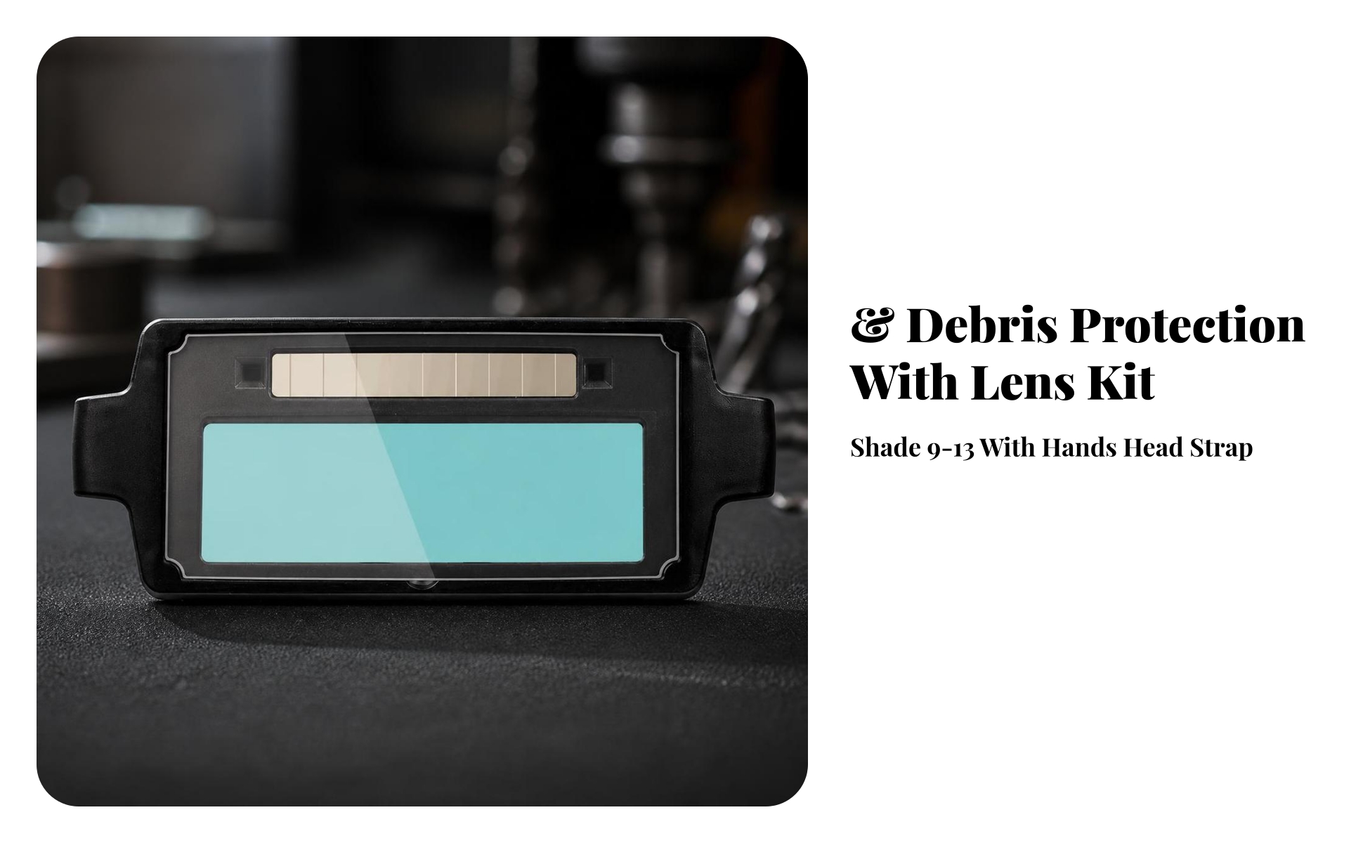 Auto-Darkening Metalworking Goggles Head-Mounted for Workshop, Welders
