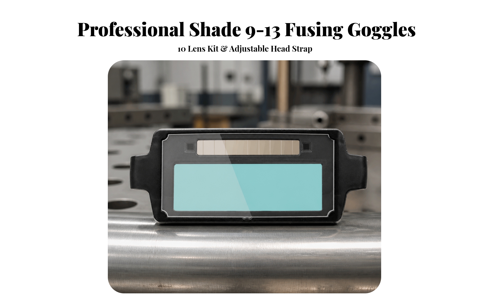 Auto-Darkening Metalworking Goggles Head-Mounted for Workshop, Welders
