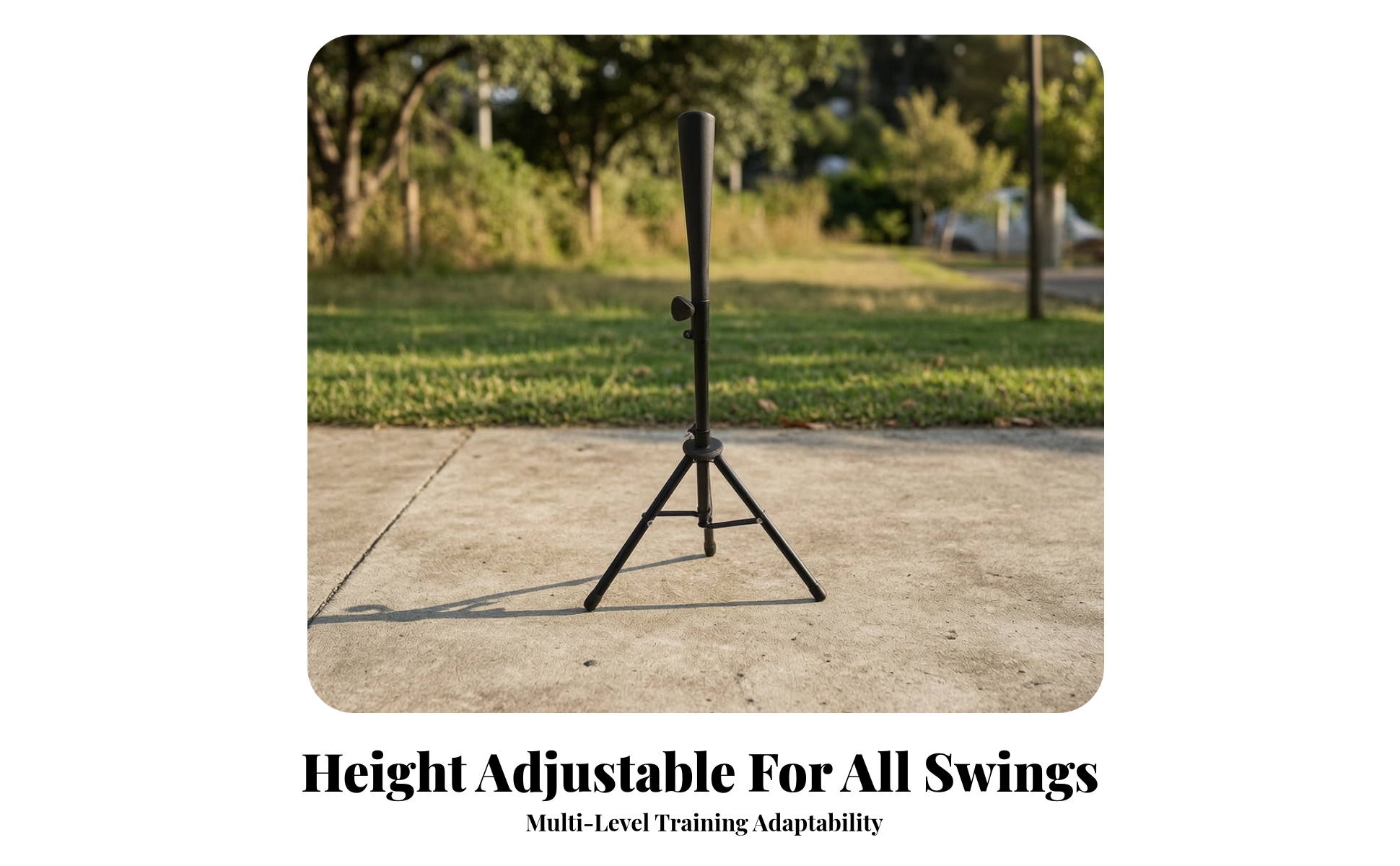 Baseball Batting Tee Foldable Batting Tee with Tripod Base Portable for Coaches