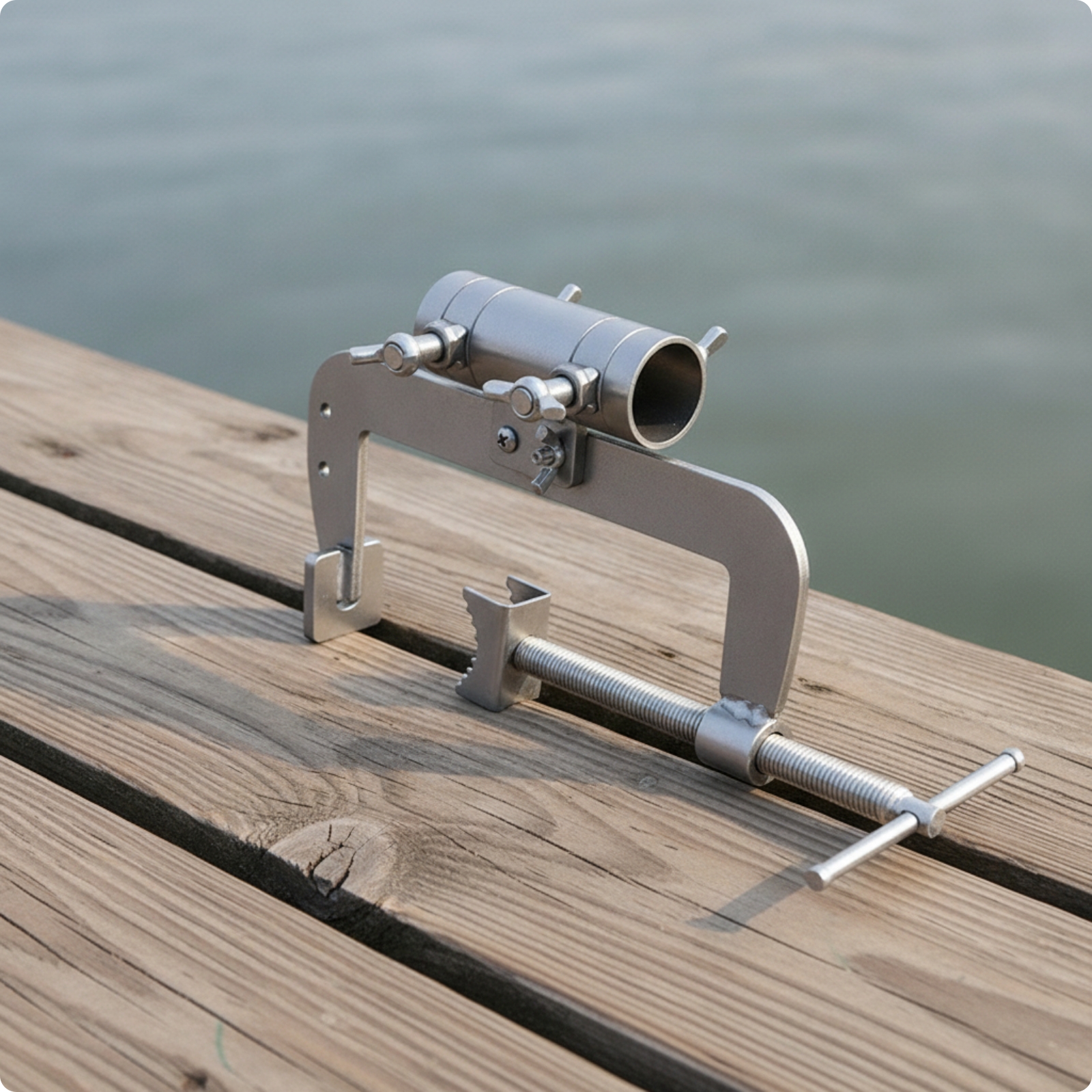 Umbrella Holder with Clamp Long-Lasting Hardware Easy to Install for Bridge