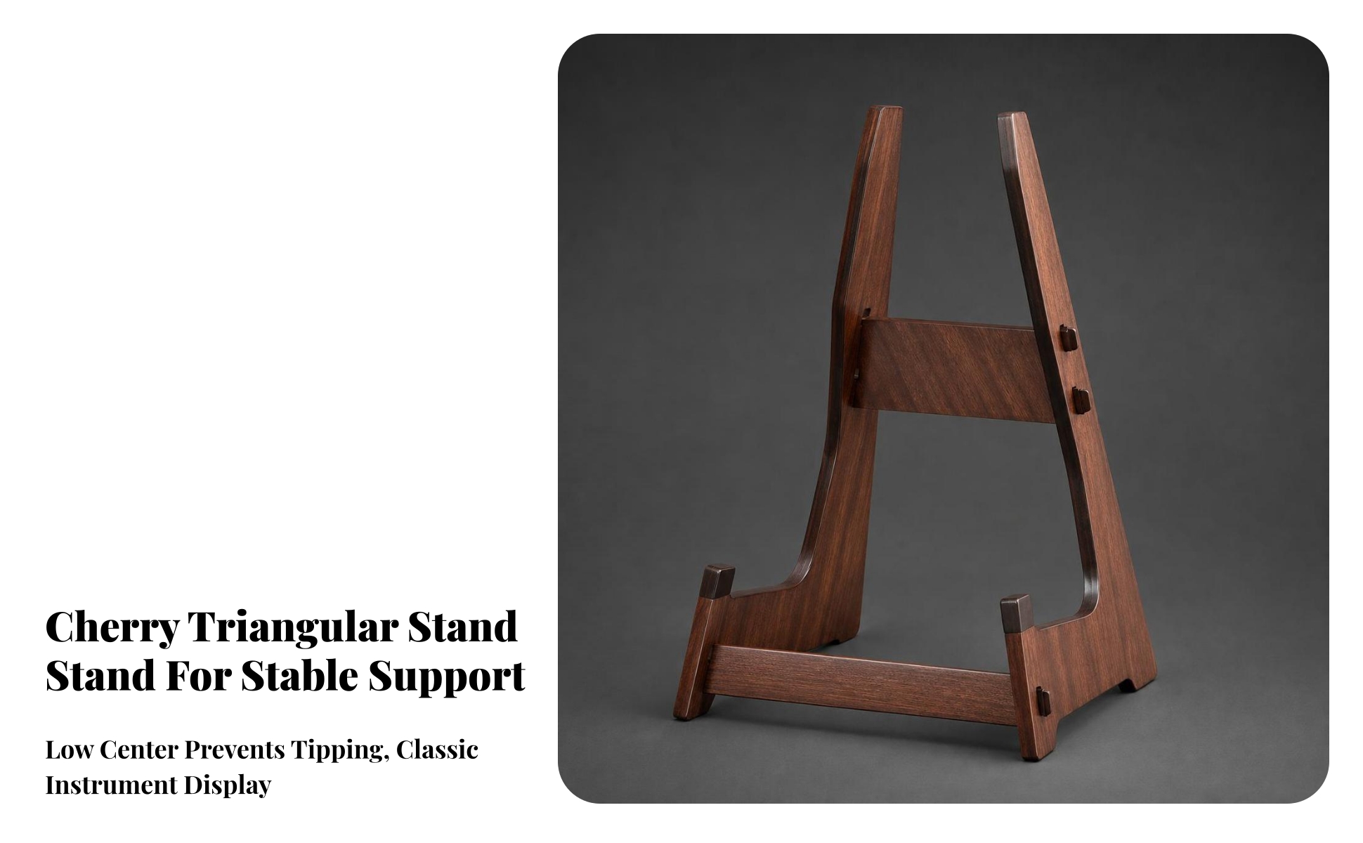 Guzheng Stand Triangular Stand for Home Practice Rooms, Music Studios, Musicians