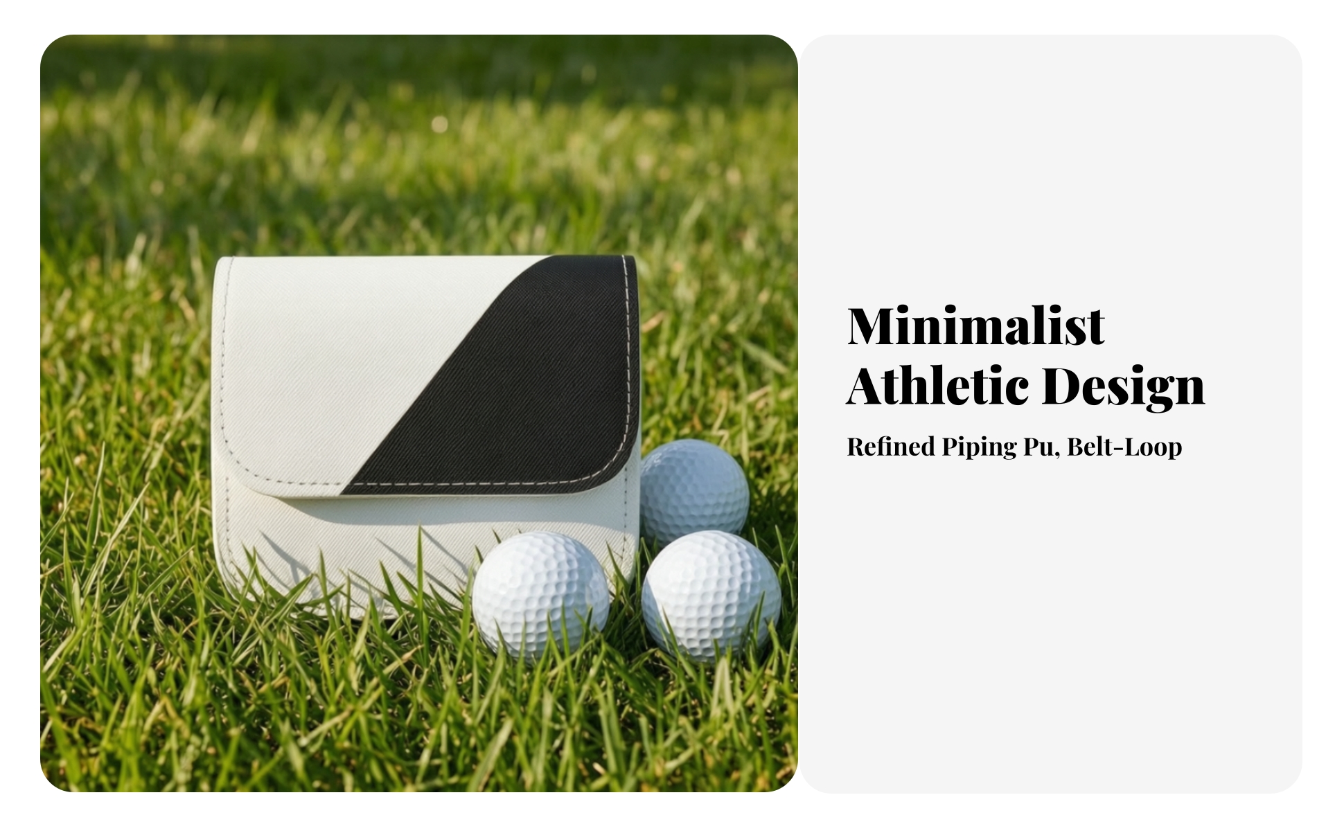 Golf Ball Pouch with Belt Clip Waterproof Golf Ball Storage Pouch Compact