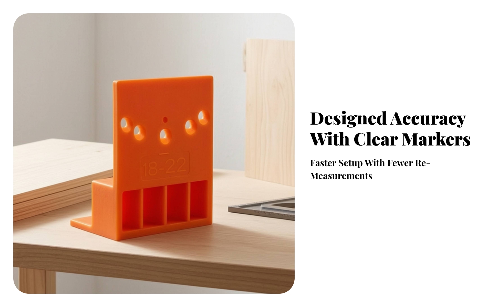2 Pieces Wardrobe Positioning Tool Easy to Use Cabinet Door Positioning Tool