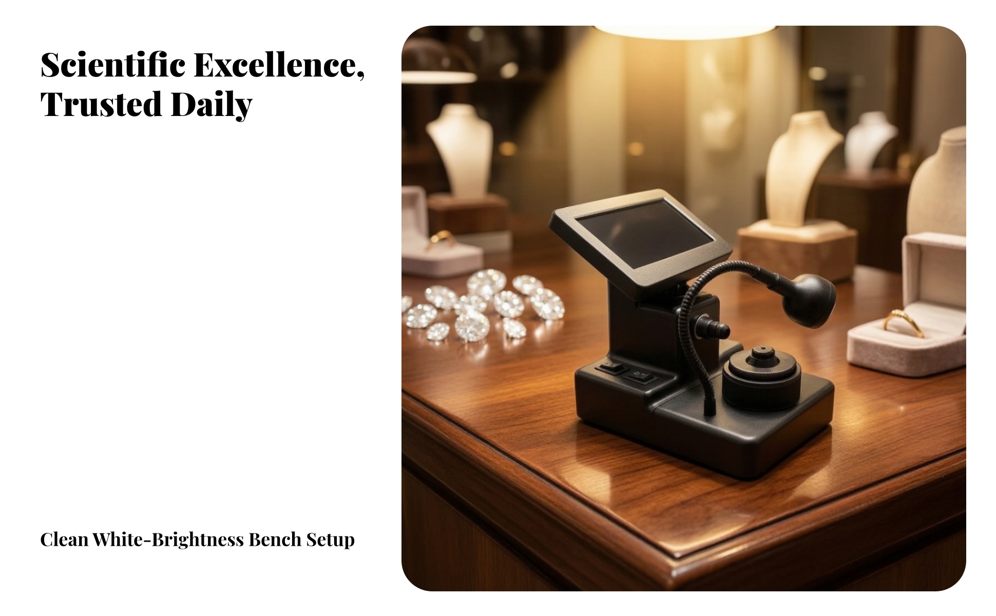 Desktop Microscope with Screen Digital for Bench-Side Observation, Hobbyists