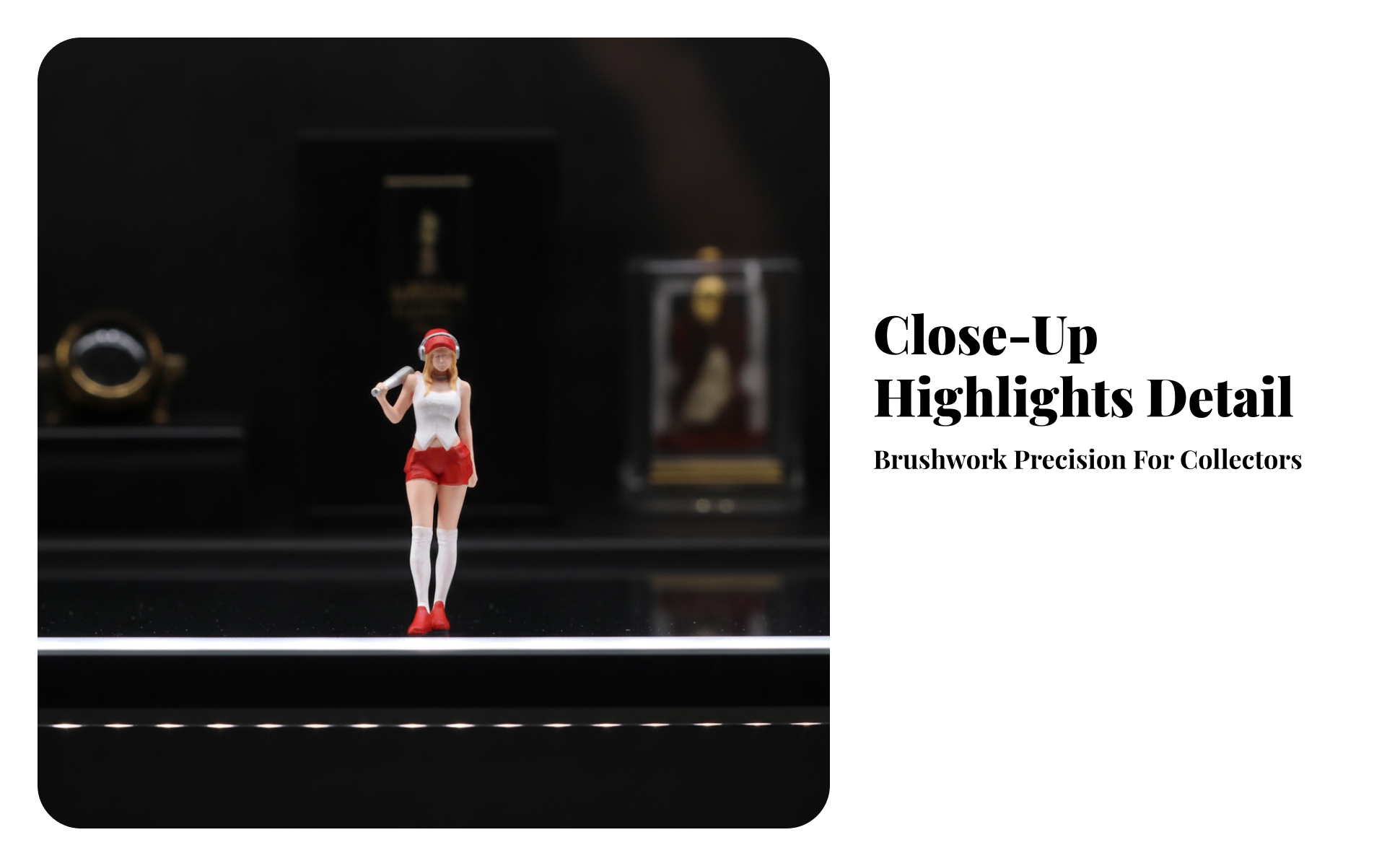 Street Style Girl Figurine Finely Detailed for Dioramas, Hobbyists, Collectors