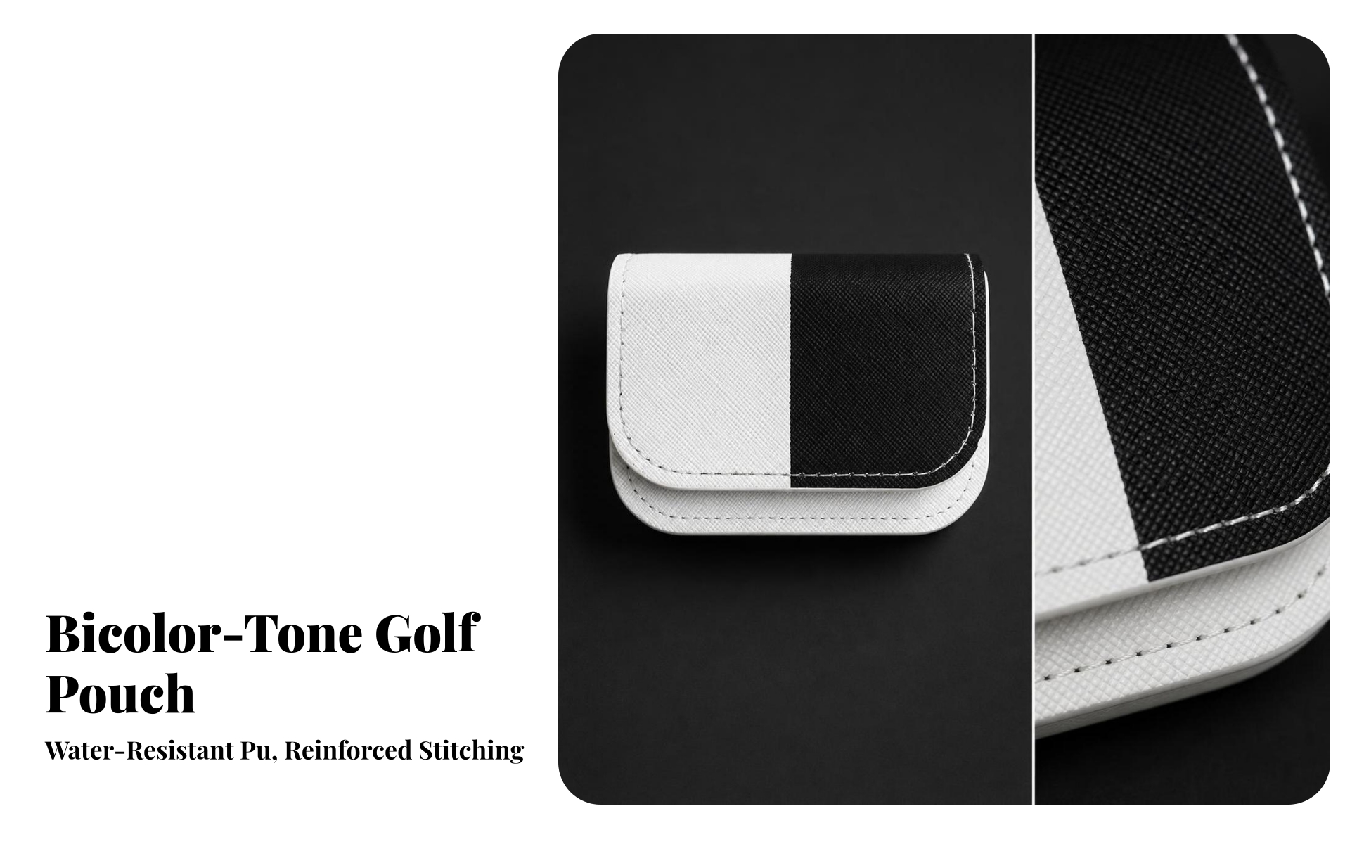 Golf Ball Pouch with Belt Clip Waterproof Golf Ball Storage Pouch Compact