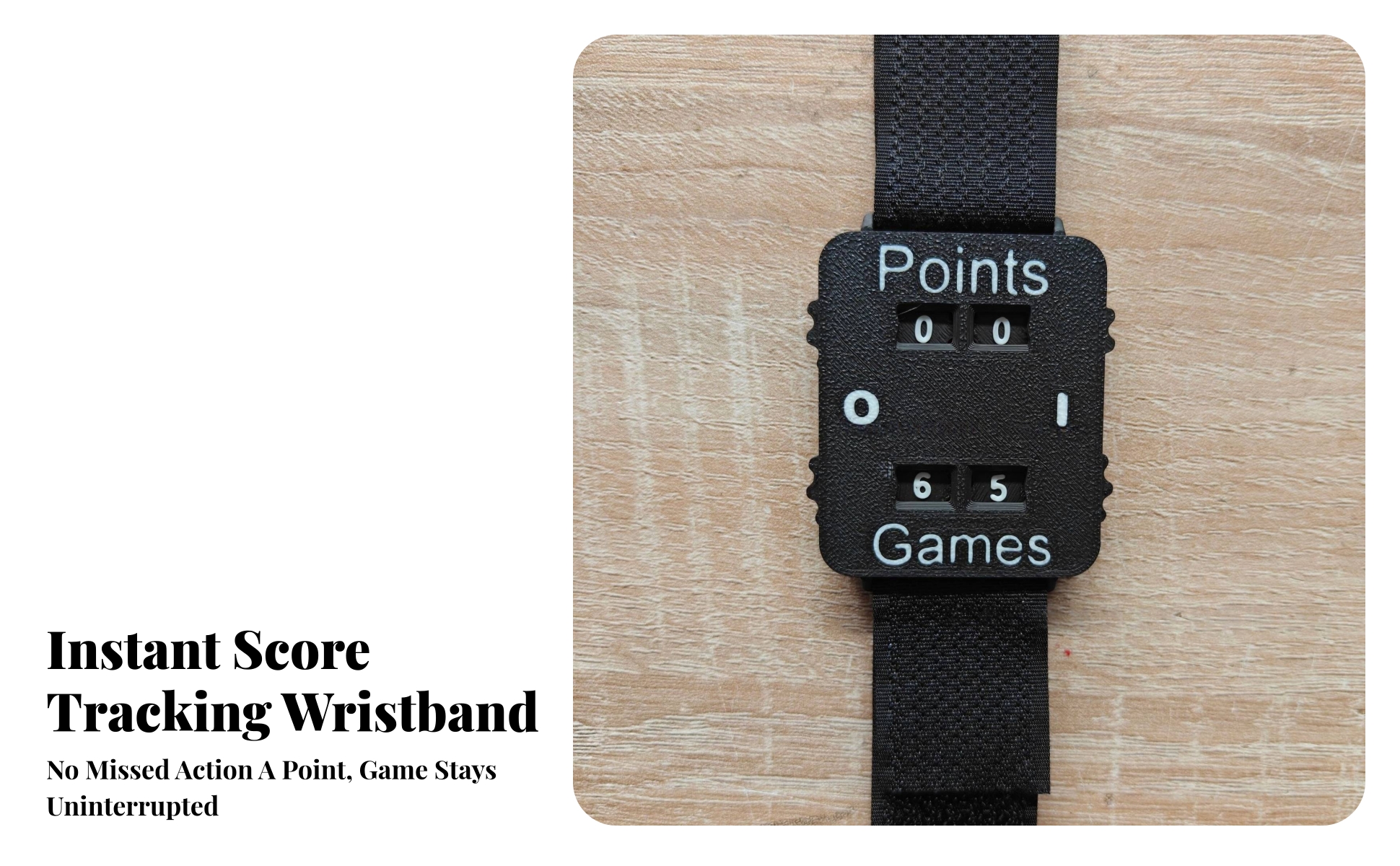 Wrist Score Counter Lightweight Score Counter Wristband Easy to Use for Athletes