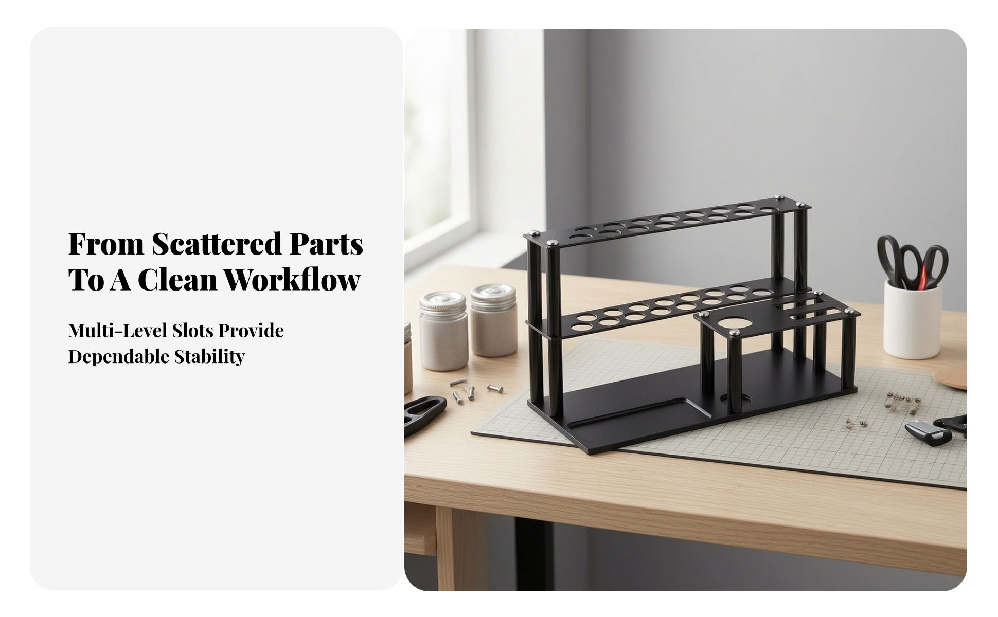 Repair Tool Storage Holder Space-Saving Tool Storage Rack Long-Lasting