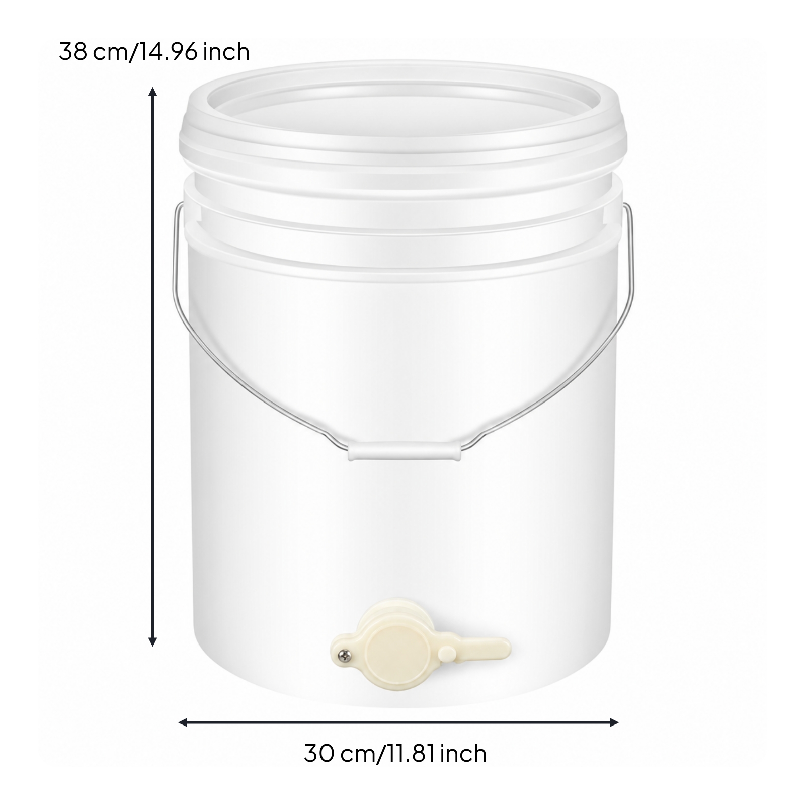 Honey Container with Valve Heavy-Duty Pail Easy to Use for Beekeepers