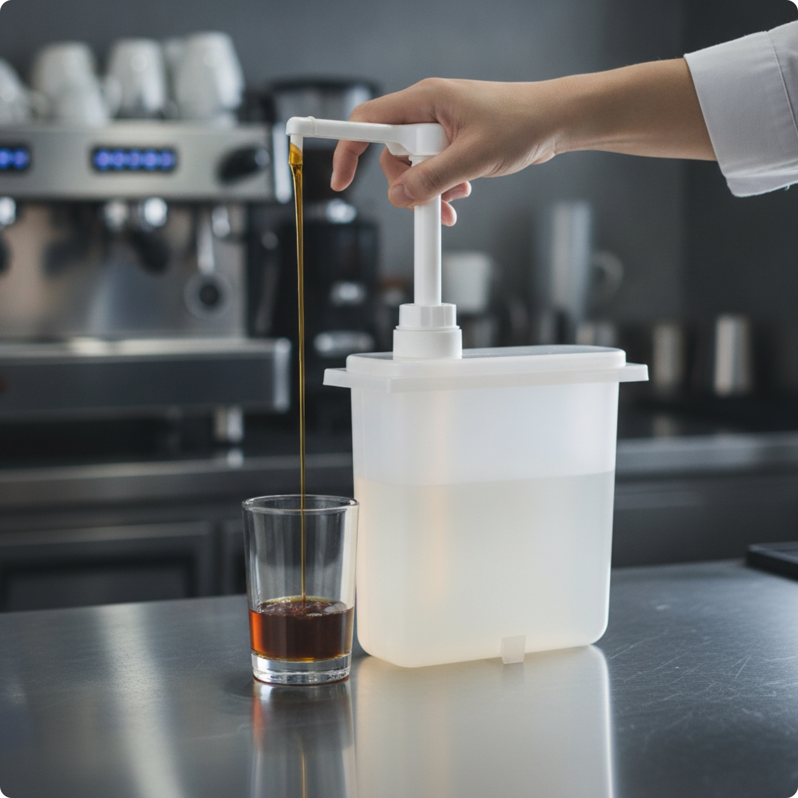 Syrup Pump Dispenser Versatile Syrup Dispenser with Pump Stylish for Cafes