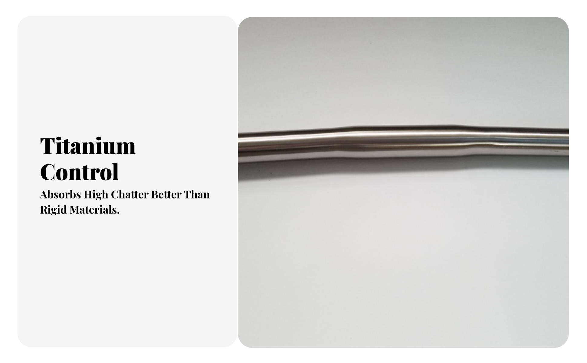 Titanium Handlebar Polished Straight Handlebar Lightweight for Mountain Bikes
