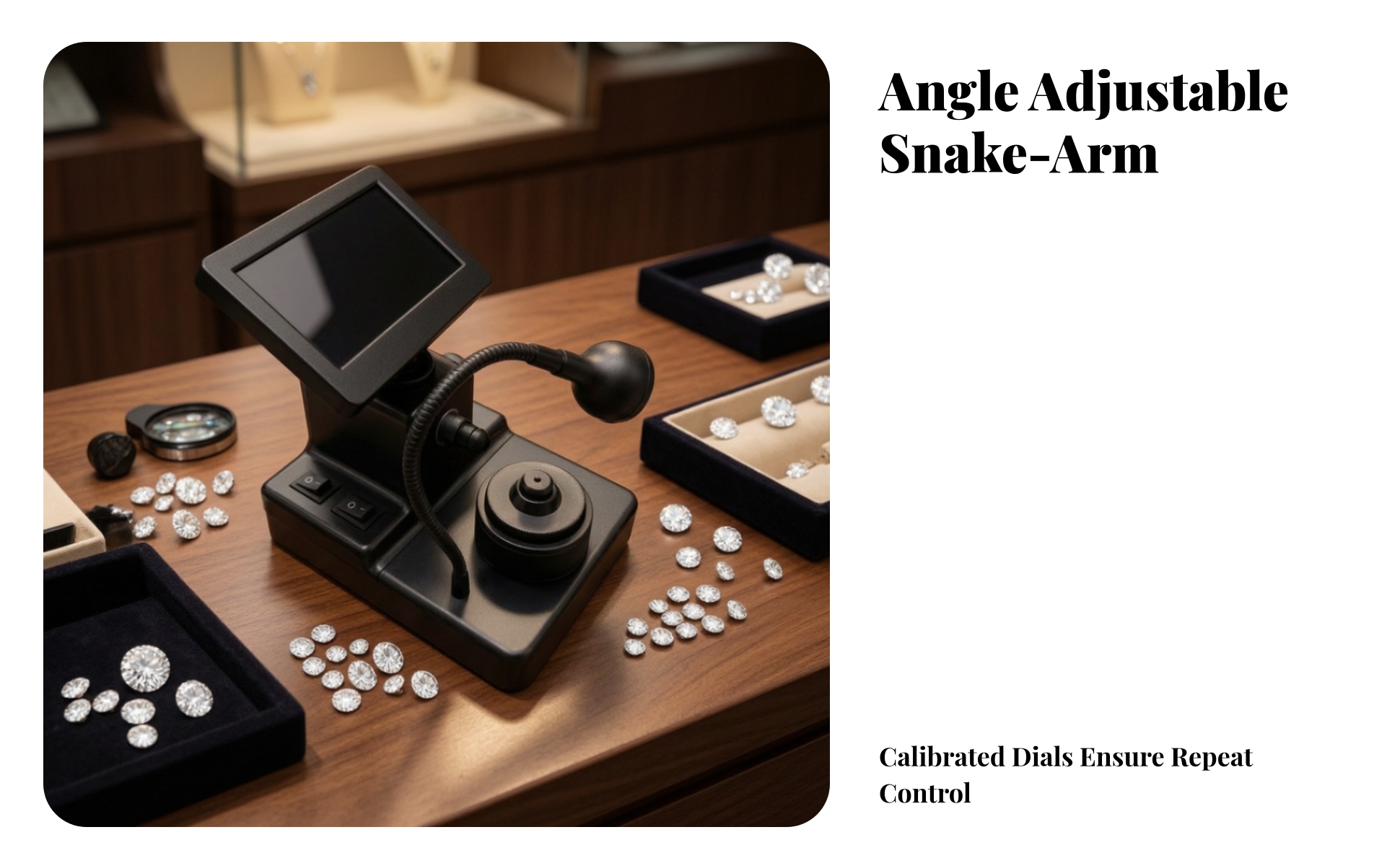 Desktop Microscope with Screen Digital for Bench-Side Observation, Hobbyists