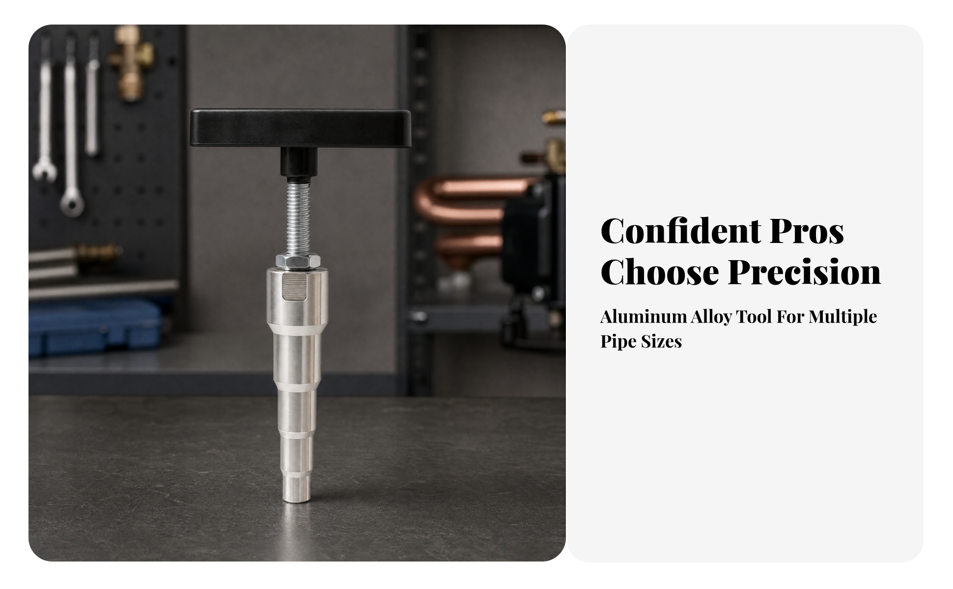 HVAC Tube Expander Hand-Operated Tube Expanding Tool with T-Handle Portable
