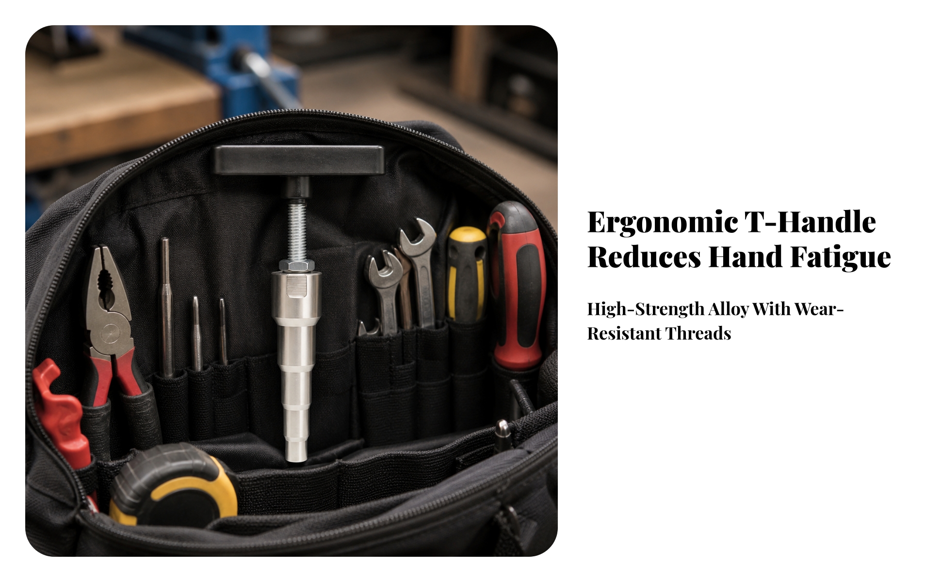 HVAC Tube Expander Hand-Operated Tube Expanding Tool with T-Handle Portable