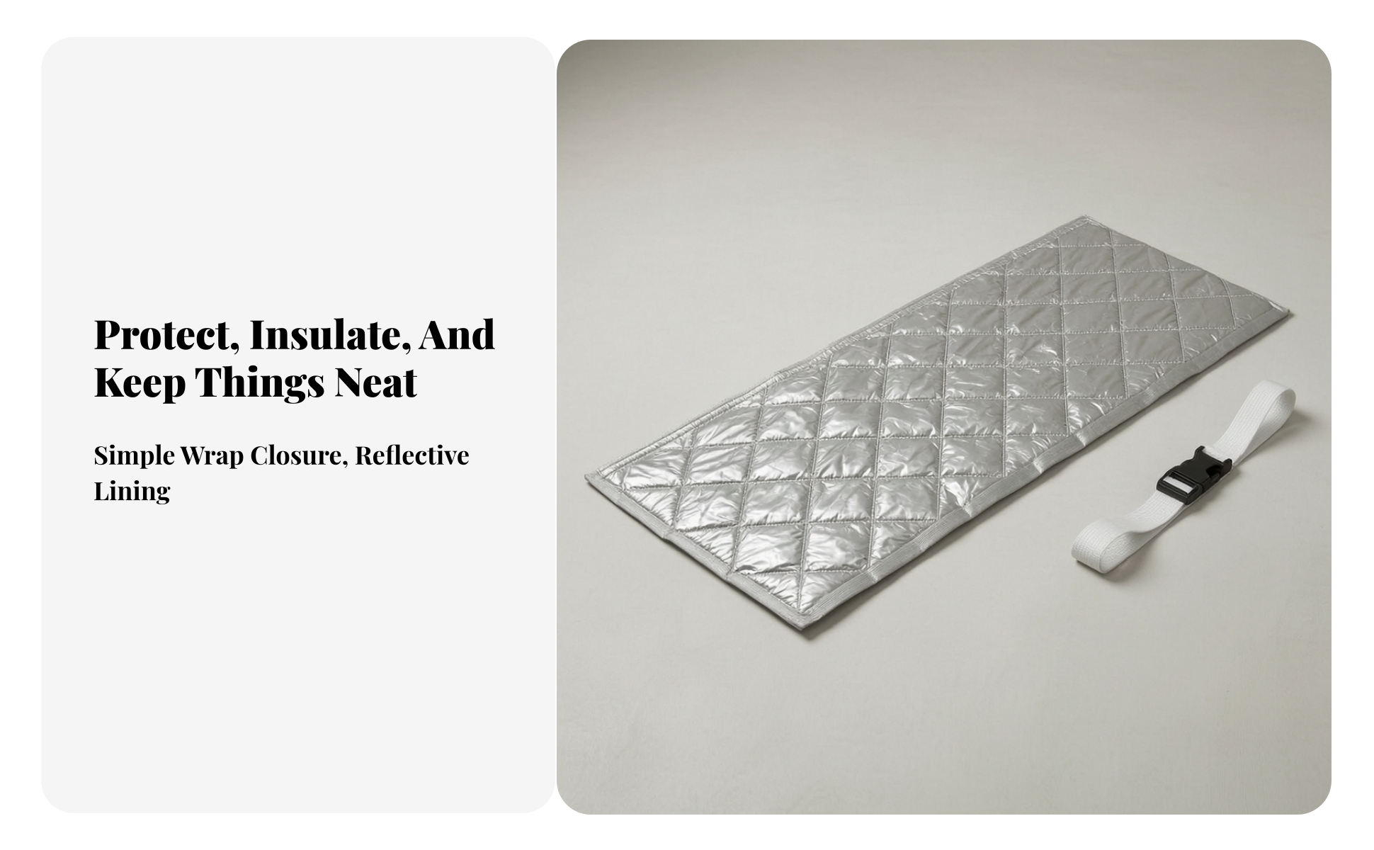 Portable a & C Insulation Sleeve Quilted for Home, Apartment