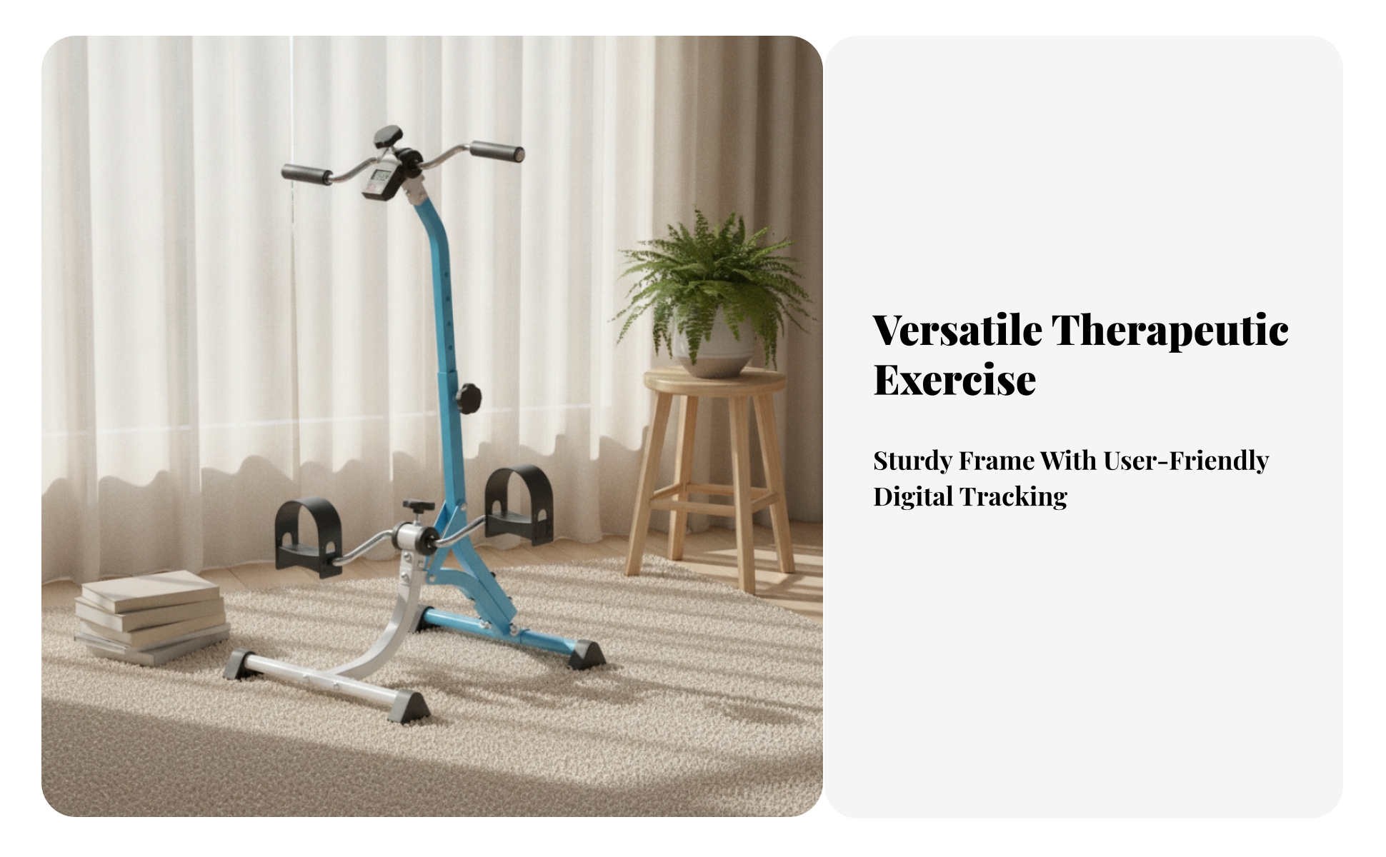 Upright Exercise Pedal Bike Adjustable Resistance Arm and Leg Pedal Exerciser