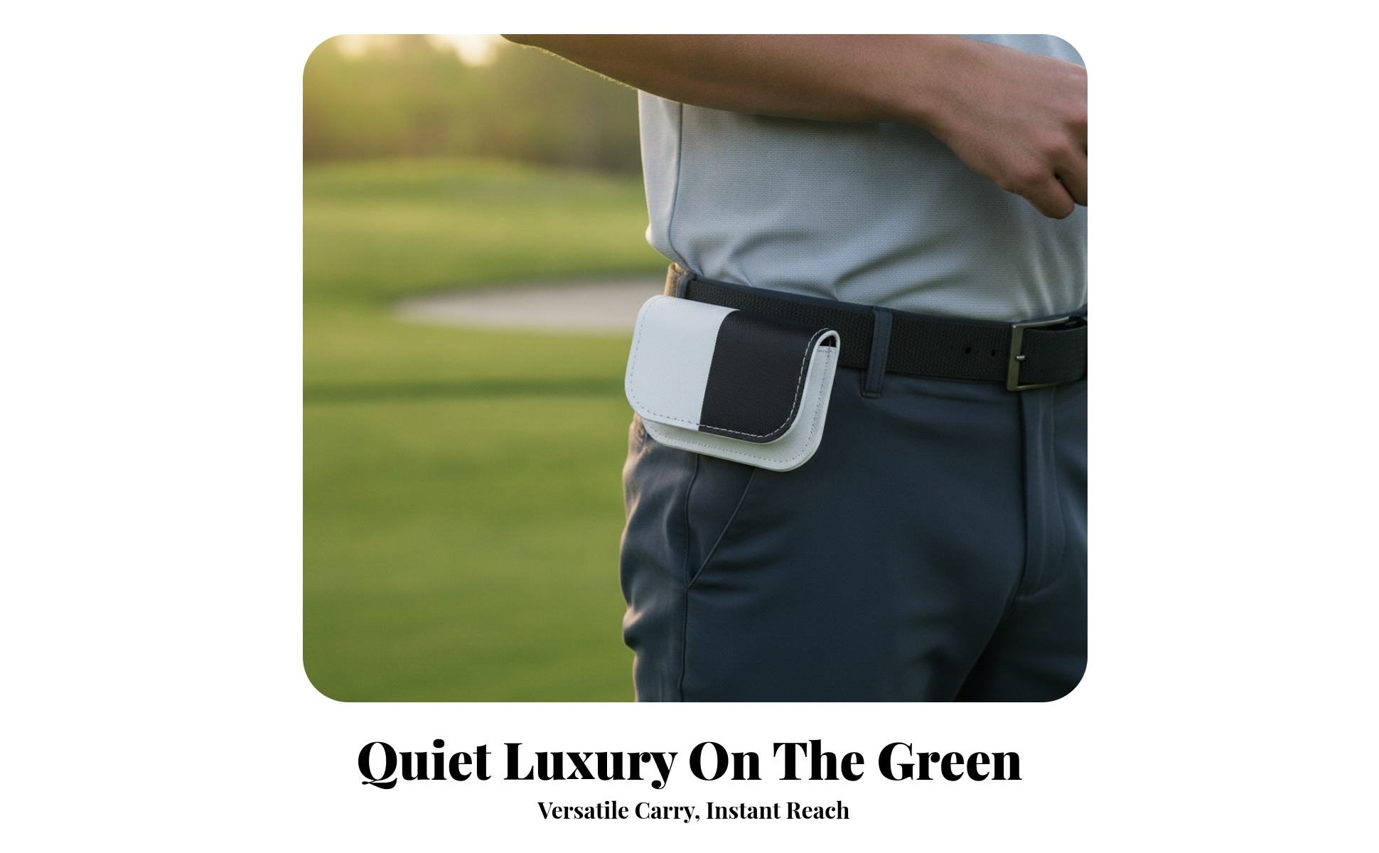 Golf Ball Pouch with Belt Clip Waterproof Golf Ball Storage Pouch Compact