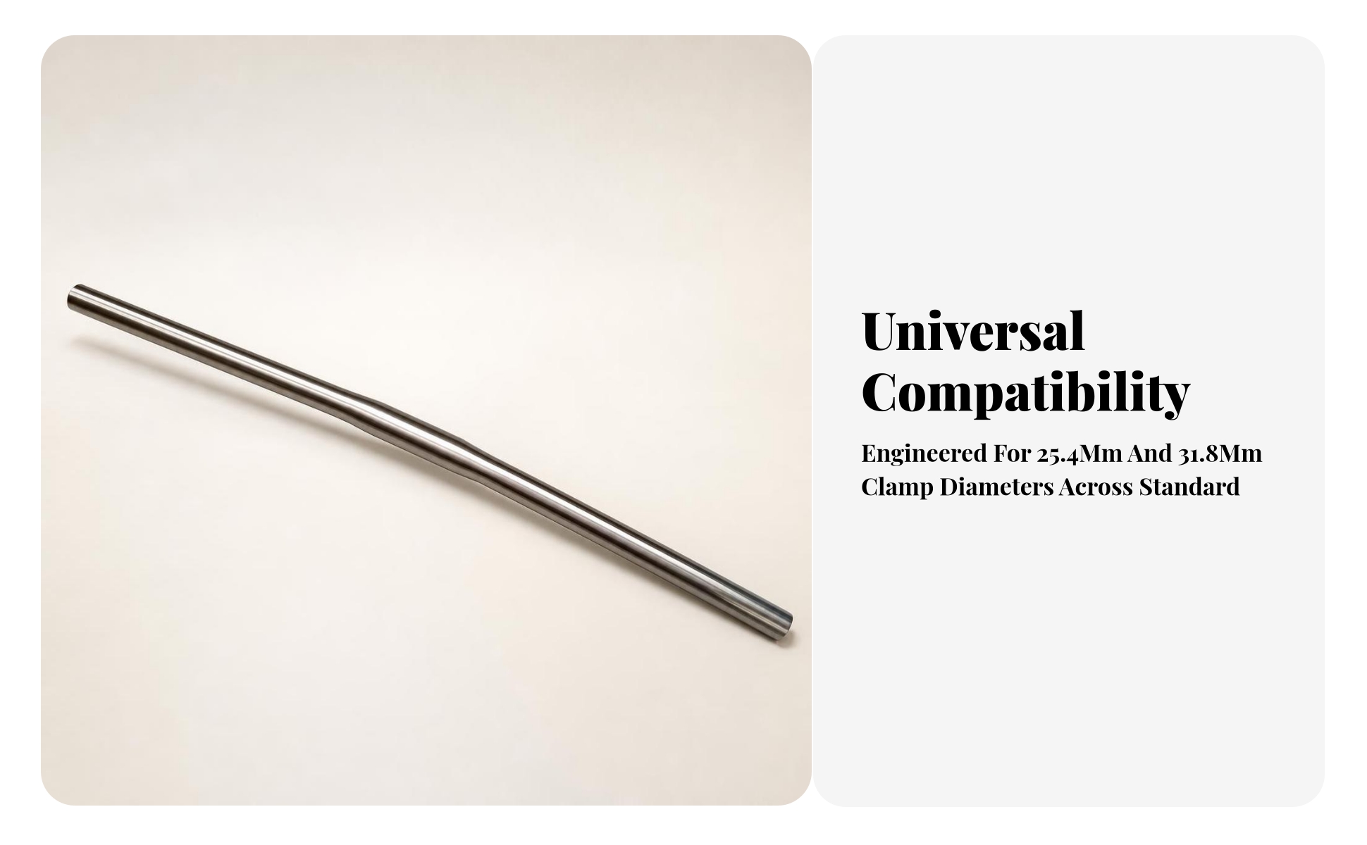 Titanium Handlebar Polished Straight Handlebar Lightweight for Mountain Bikes