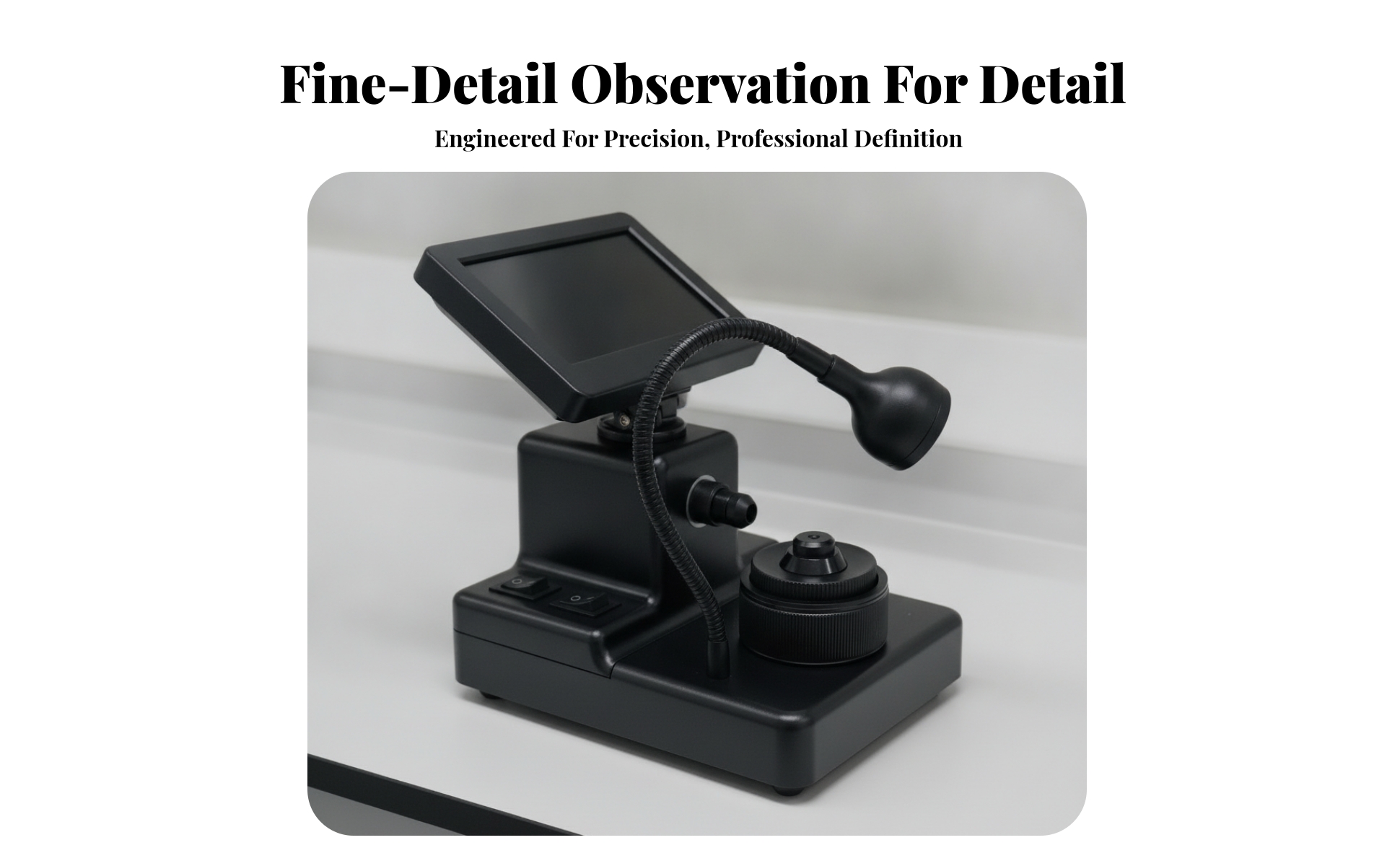 Desktop Microscope with Screen Digital for Bench-Side Observation, Hobbyists