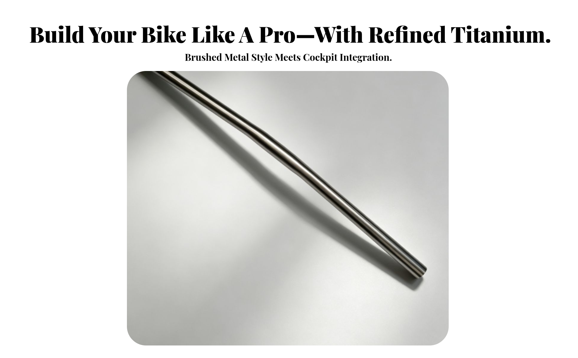 Titanium Handlebar Polished Straight Handlebar Lightweight for Mountain Bikes